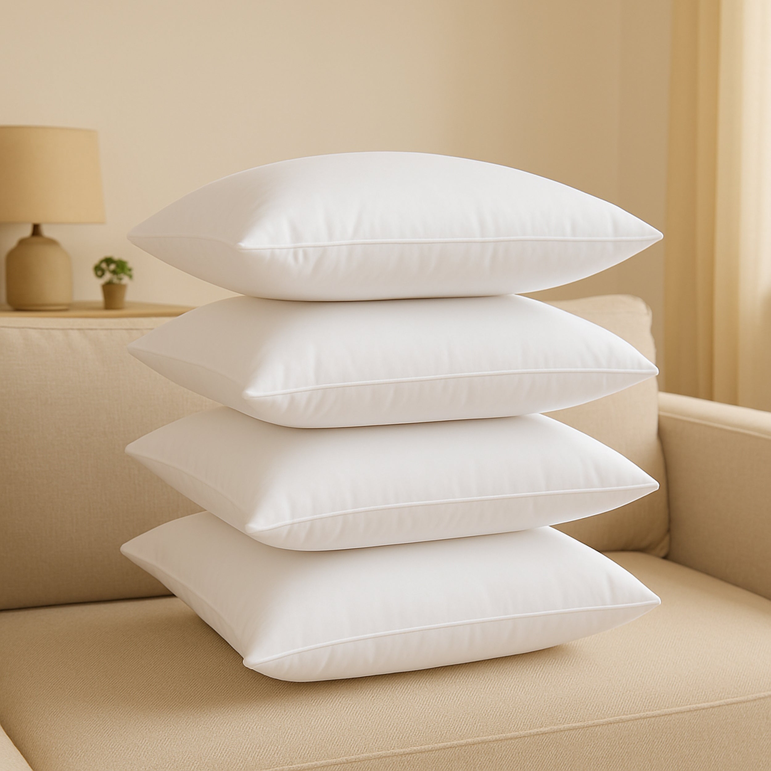 Schlafkissen, 4 Stück | 40 X 40 cm für Schlafzimmer – Hauptansicht