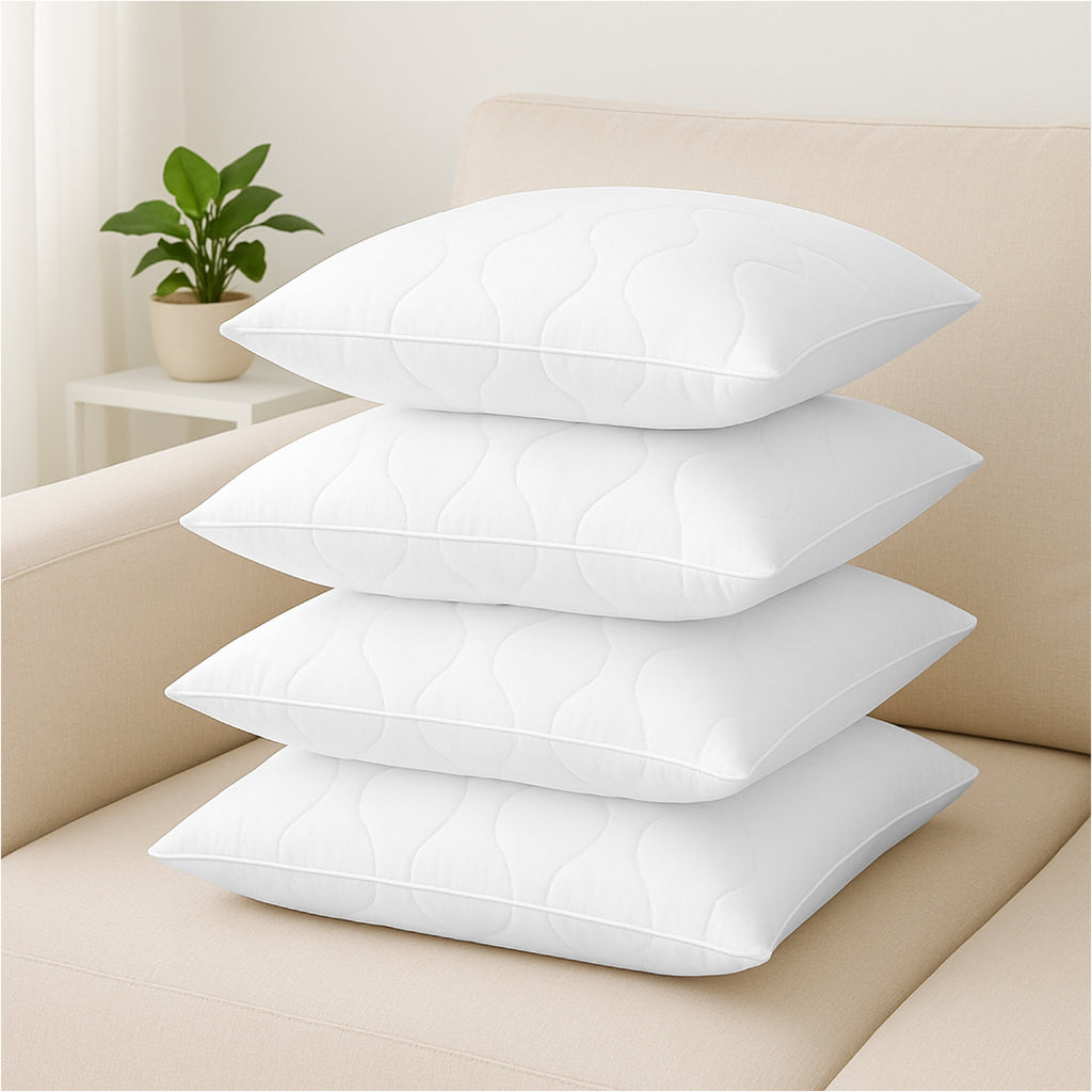 Schlafkissen, 4 Stück | 40 x 60 cm für Schlafzimmer und Füllung, Perfekt als Sofakissen – Hauptansicht