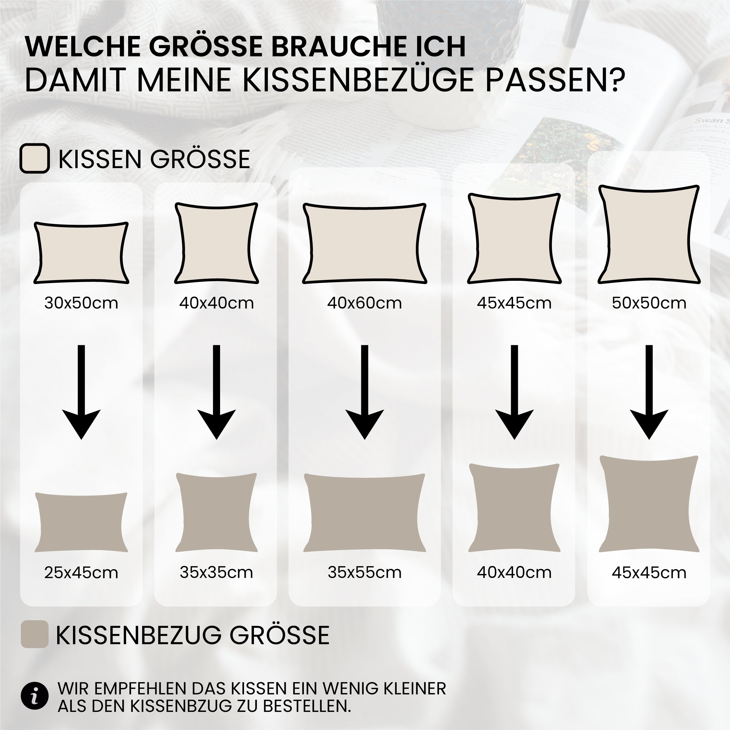 Schlafkissen, 4 Stück | 60 X 60cm für Schlafzimmer und Bett – Detailansicht 4