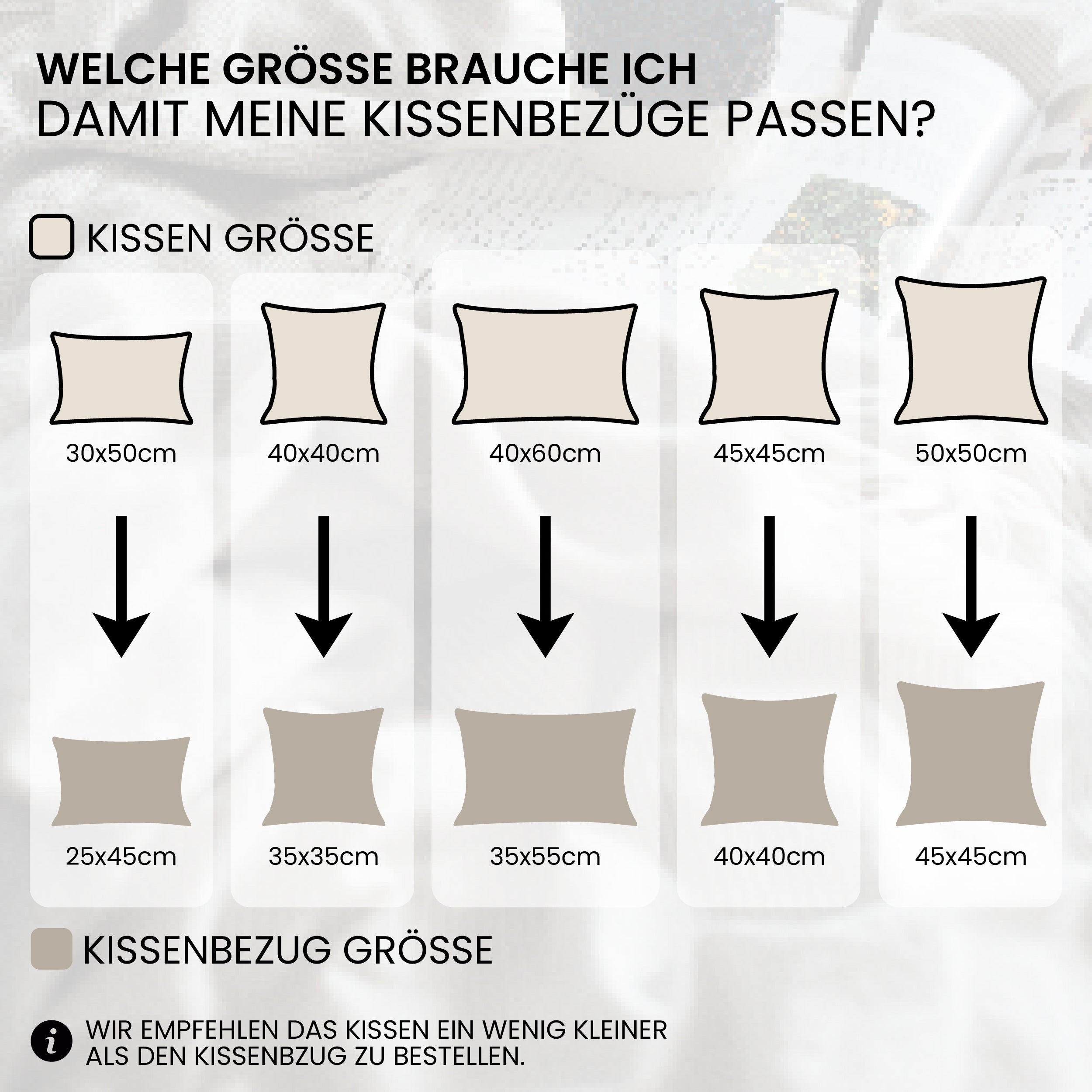 Schlafkissen, 4 Stück | 60 X 60cm für Schlafzimmer und Bett – Detailansicht 16