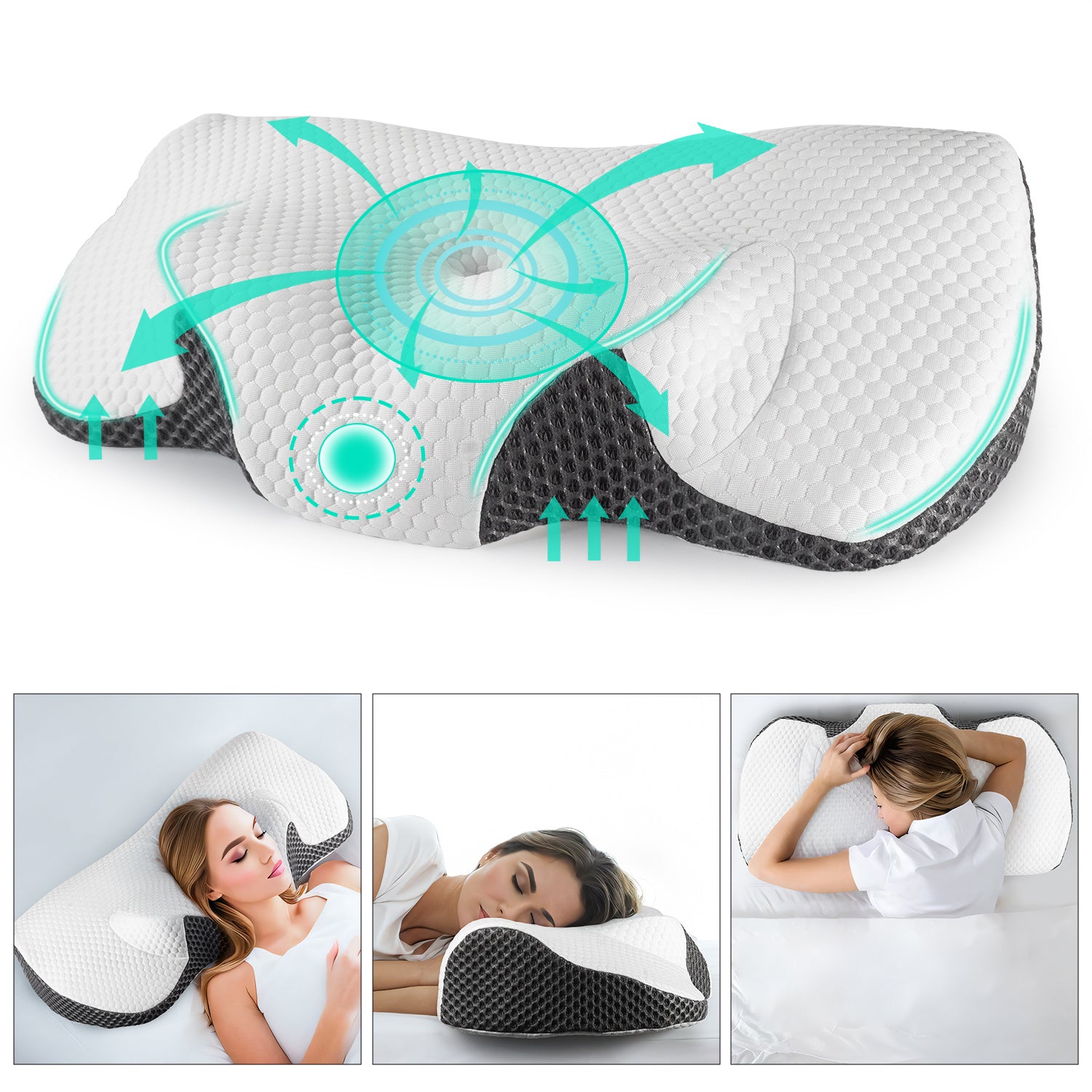 Schlafkissen, Memory Foam für Schlafzimmer und Bett – Hauptansicht