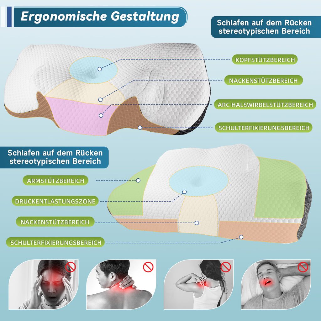Schlafkissen, Memory Foam für Schlafzimmer und Bett – Detailansicht 2