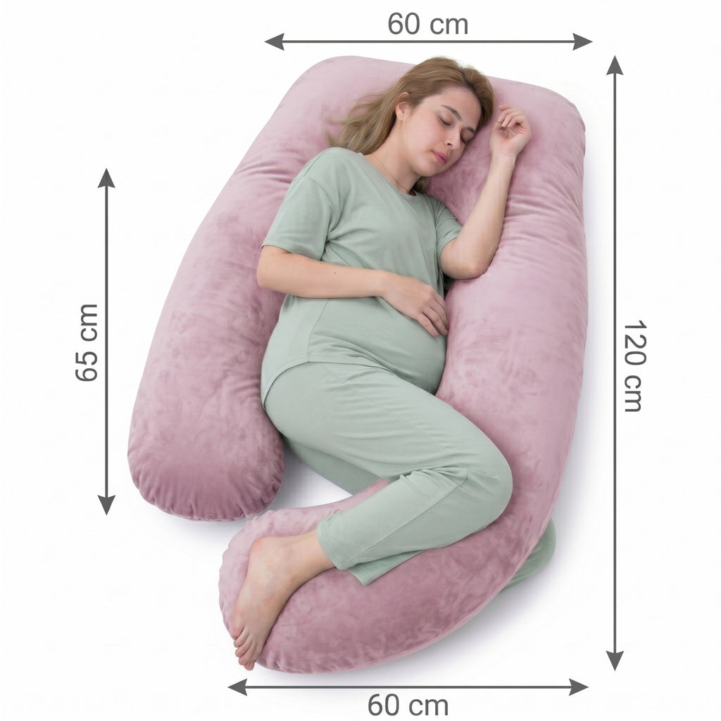 Schlafkissen, Rosa für Schlafzimmer und Bett – Detailansicht 2