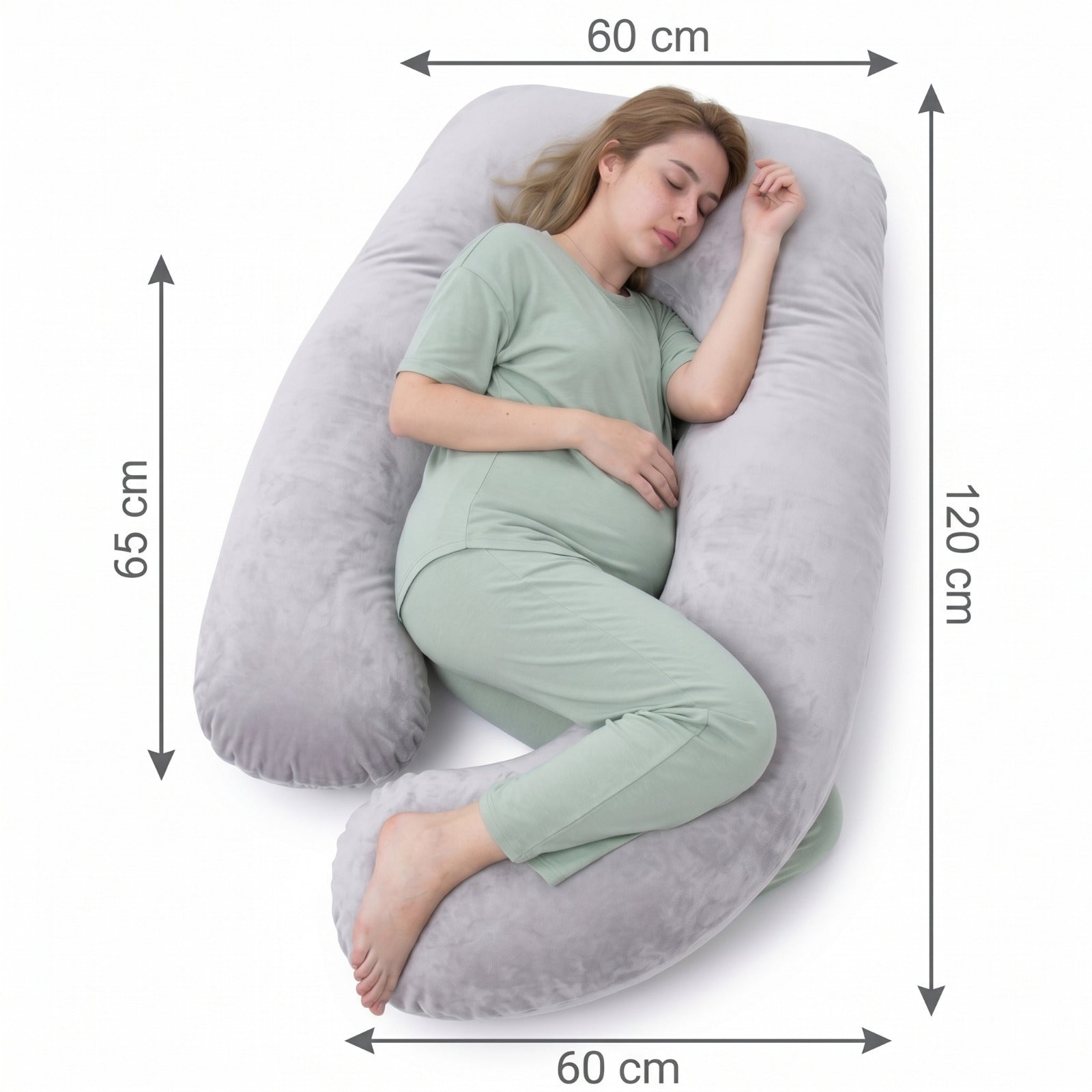 Schlafkissen, Rosa für Schlafzimmer und Bett – Detailansicht 6