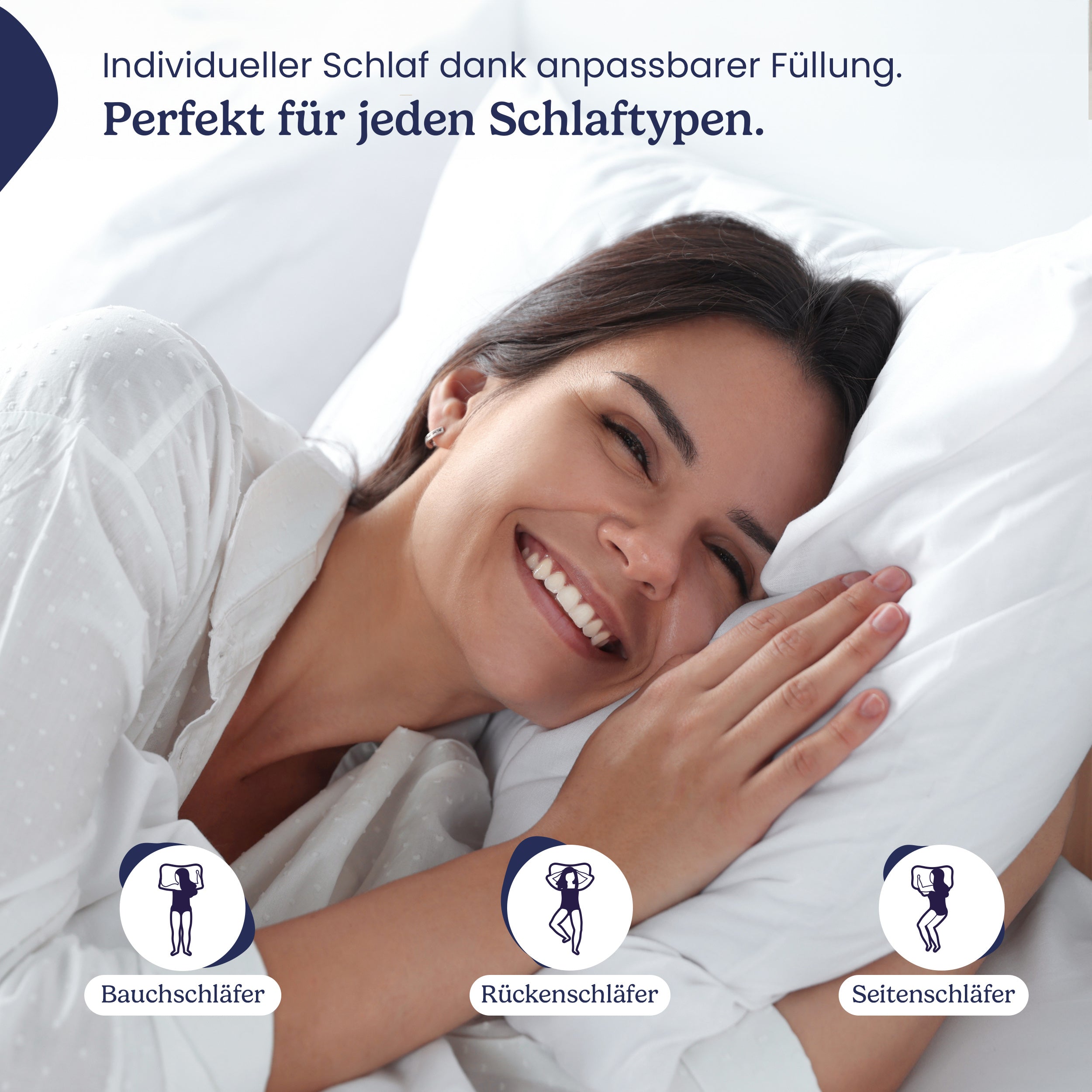 Schlafkissen, waschbar für Bett und Schlafzimmer – Detailansicht 9