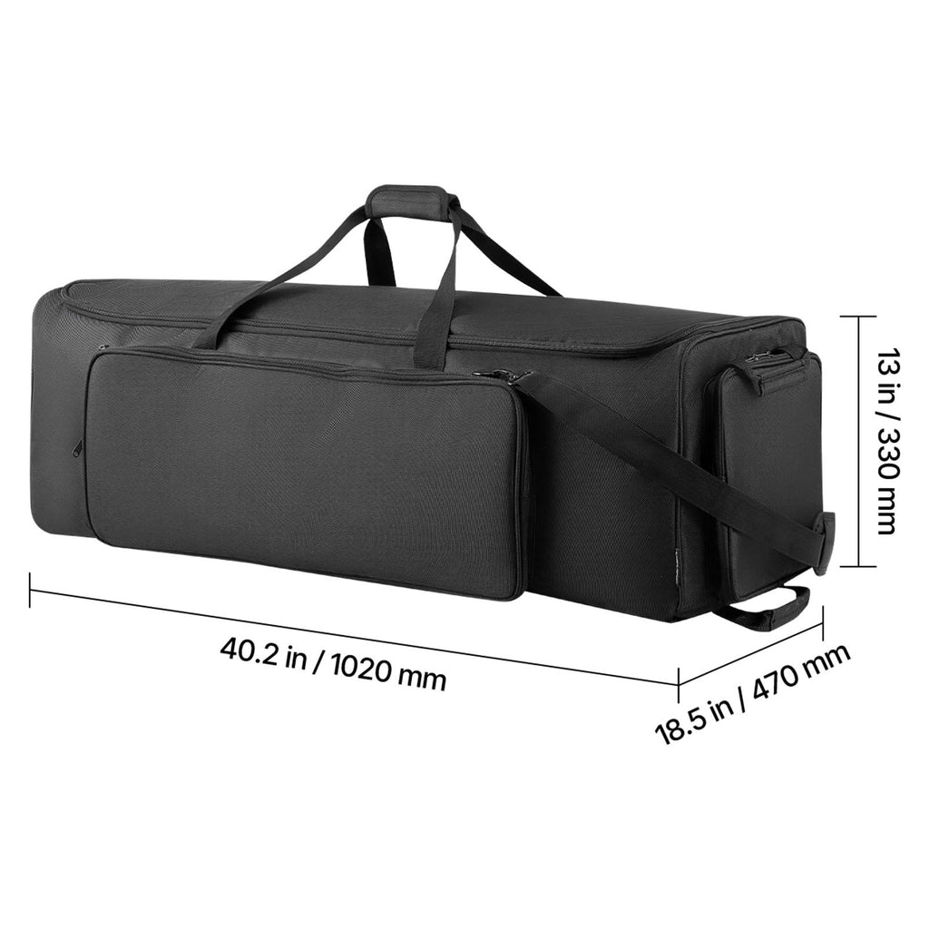 Schlagzeug-Hardwaretasche, schwarz für Hardware und Ständer Zubehör – Detailansicht 4