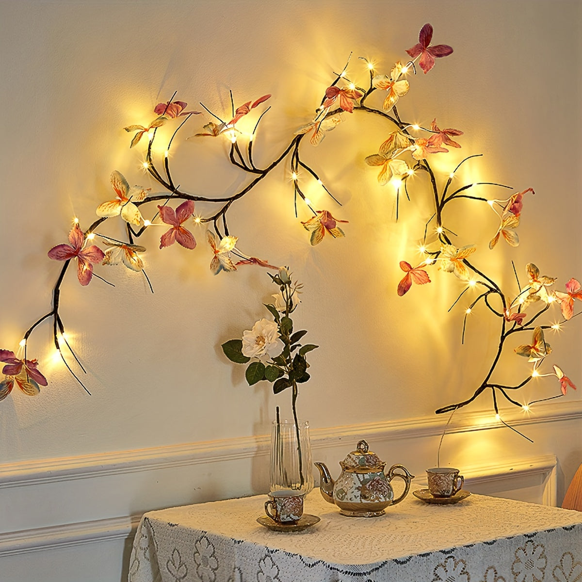 Schmetterlings-Zweig-Licht, LED-Beleuchtung für Wohnzimmer und Zuhause – Detailansicht 3