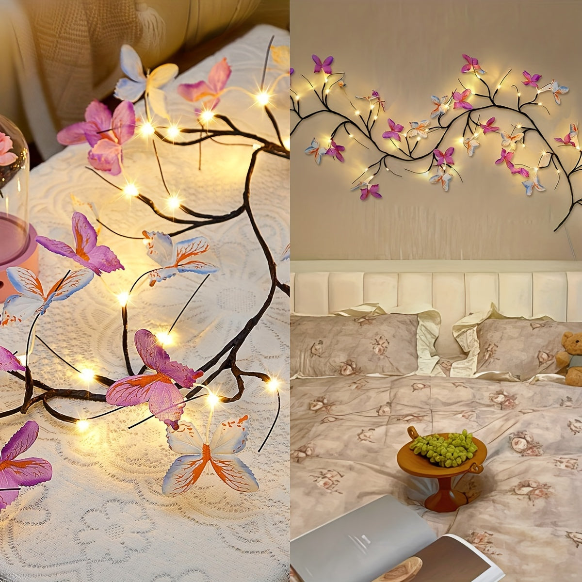 Schmetterlings-Zweig-Licht, LED-Beleuchtung für Wohnzimmer und Zuhause – Detailansicht 7