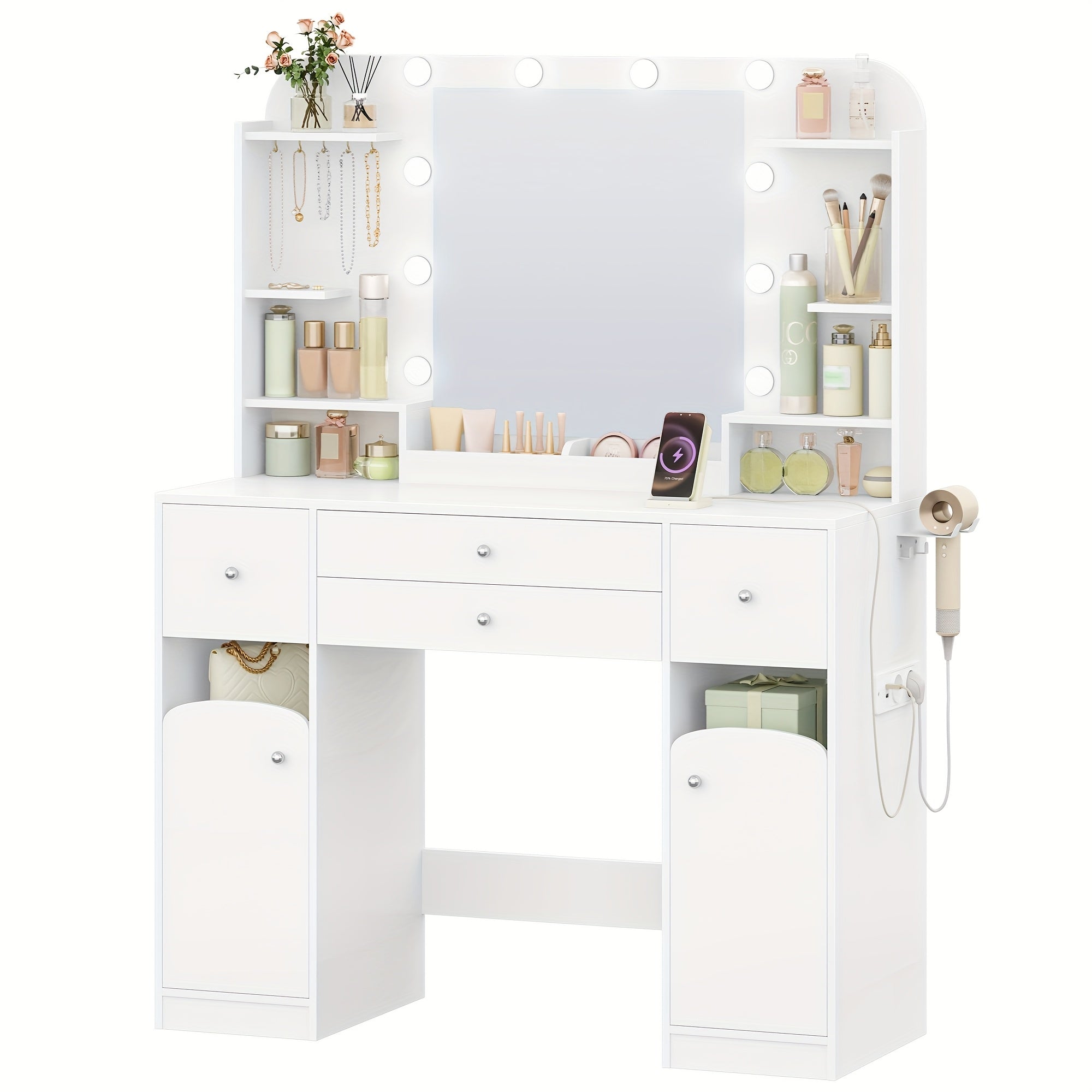 Schminktisch, 108 cm für Zuhause und Alltag – Hauptansicht