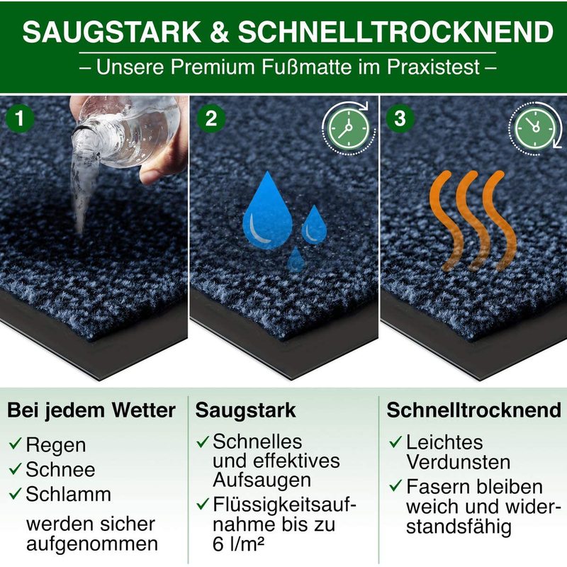 Schmutzfangmatte, Himmelsrot für Innen – Detailansicht 26