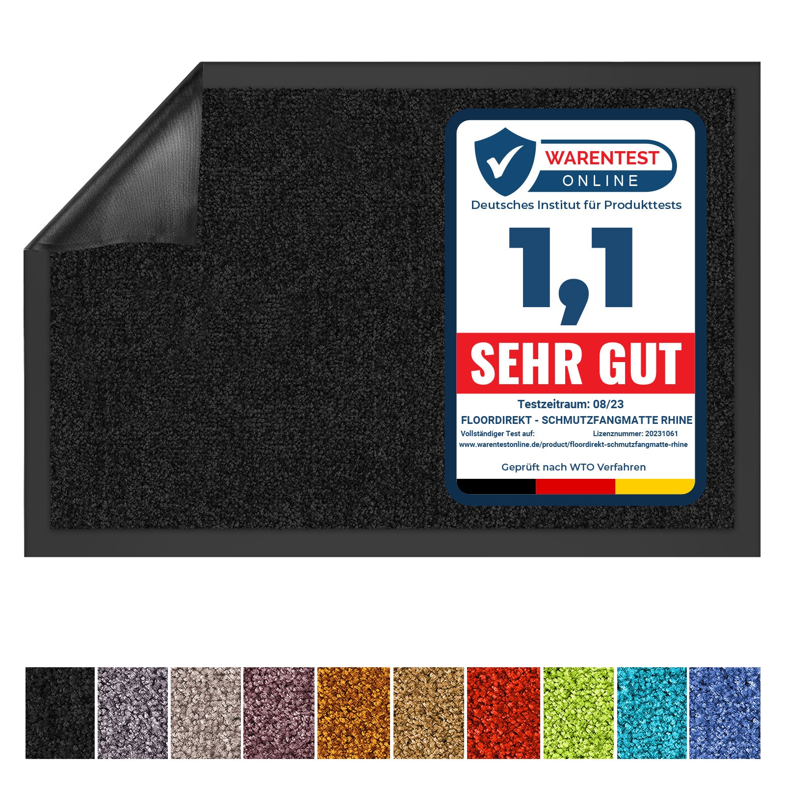 Schmutzfangmatte, Himmelsrot für Innen – Detailansicht 63