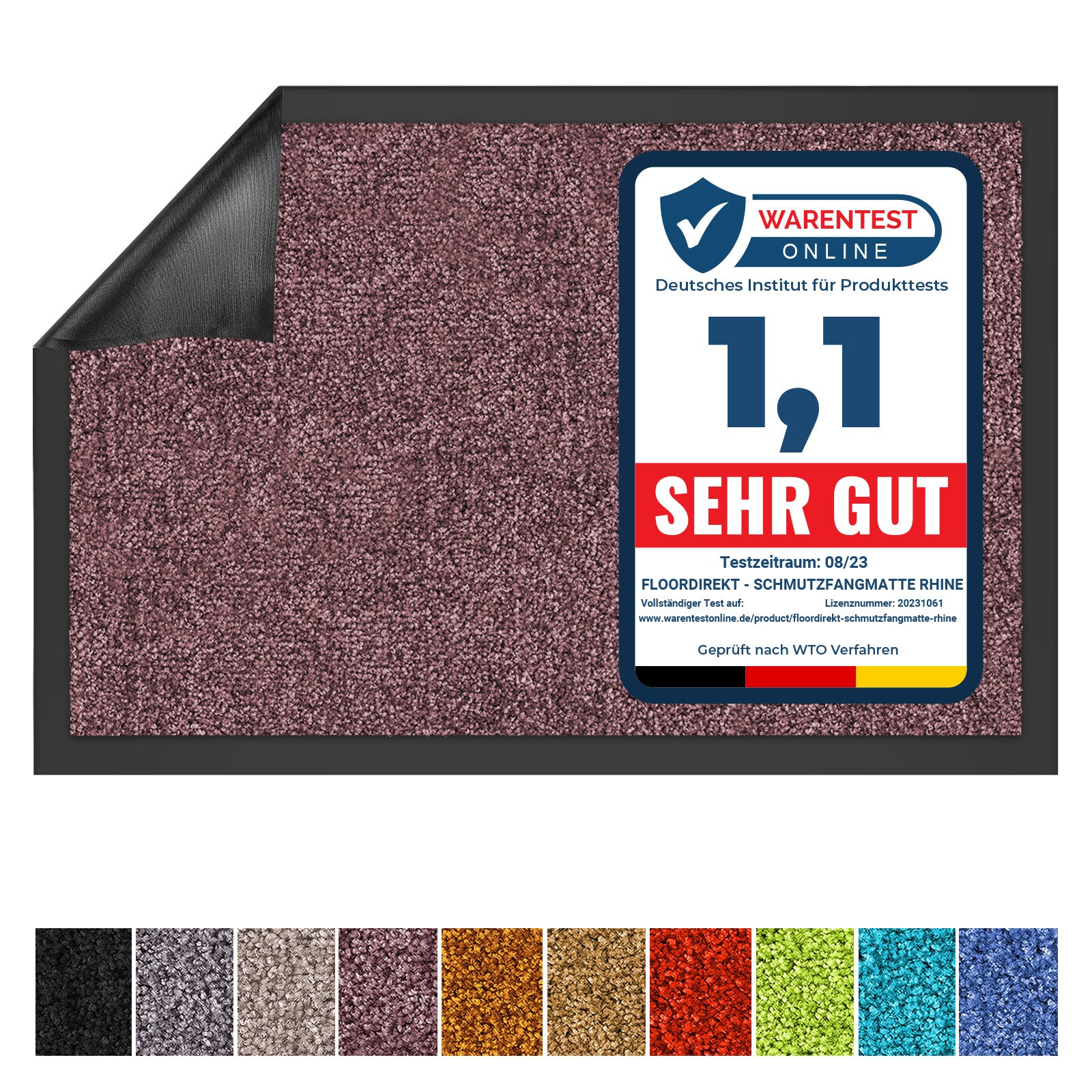 Schmutzfangmatte, Himmelsrot für Innen – Detailansicht 75