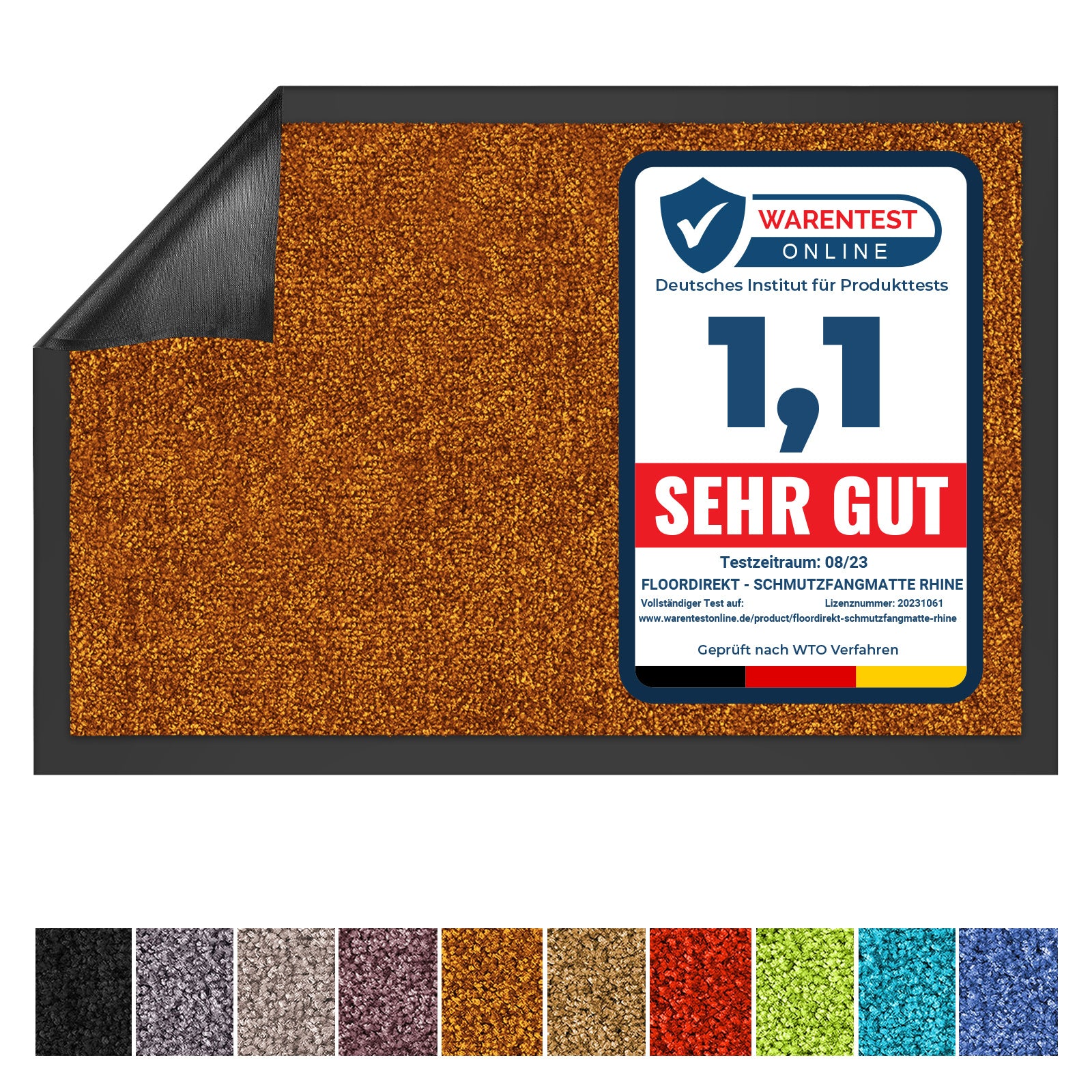 Schmutzfangmatte, Himmelsrot für Innen – Detailansicht 76