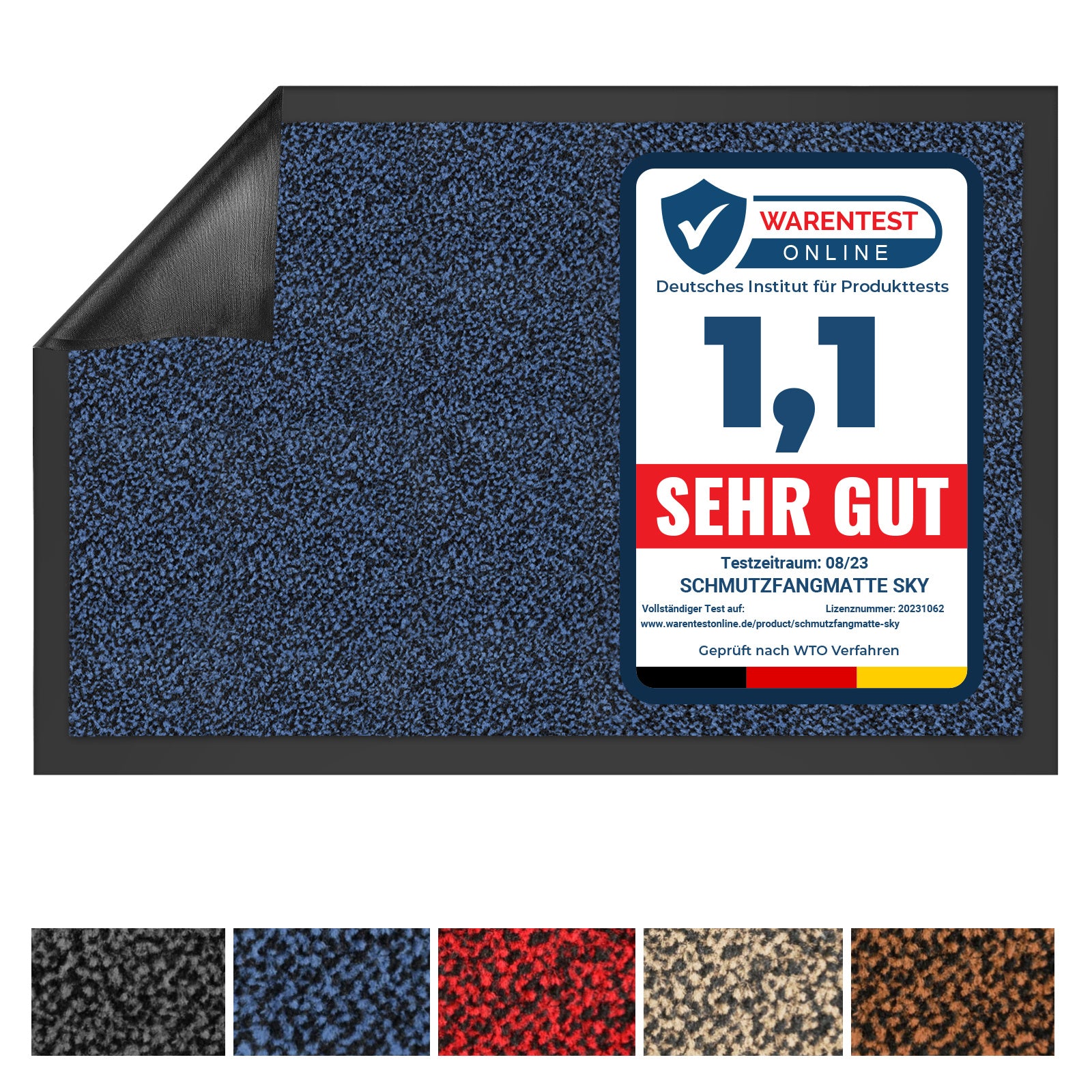 Schmutzfangmatte, SKY-Blau für Varianten und Innen – Detailansicht 21