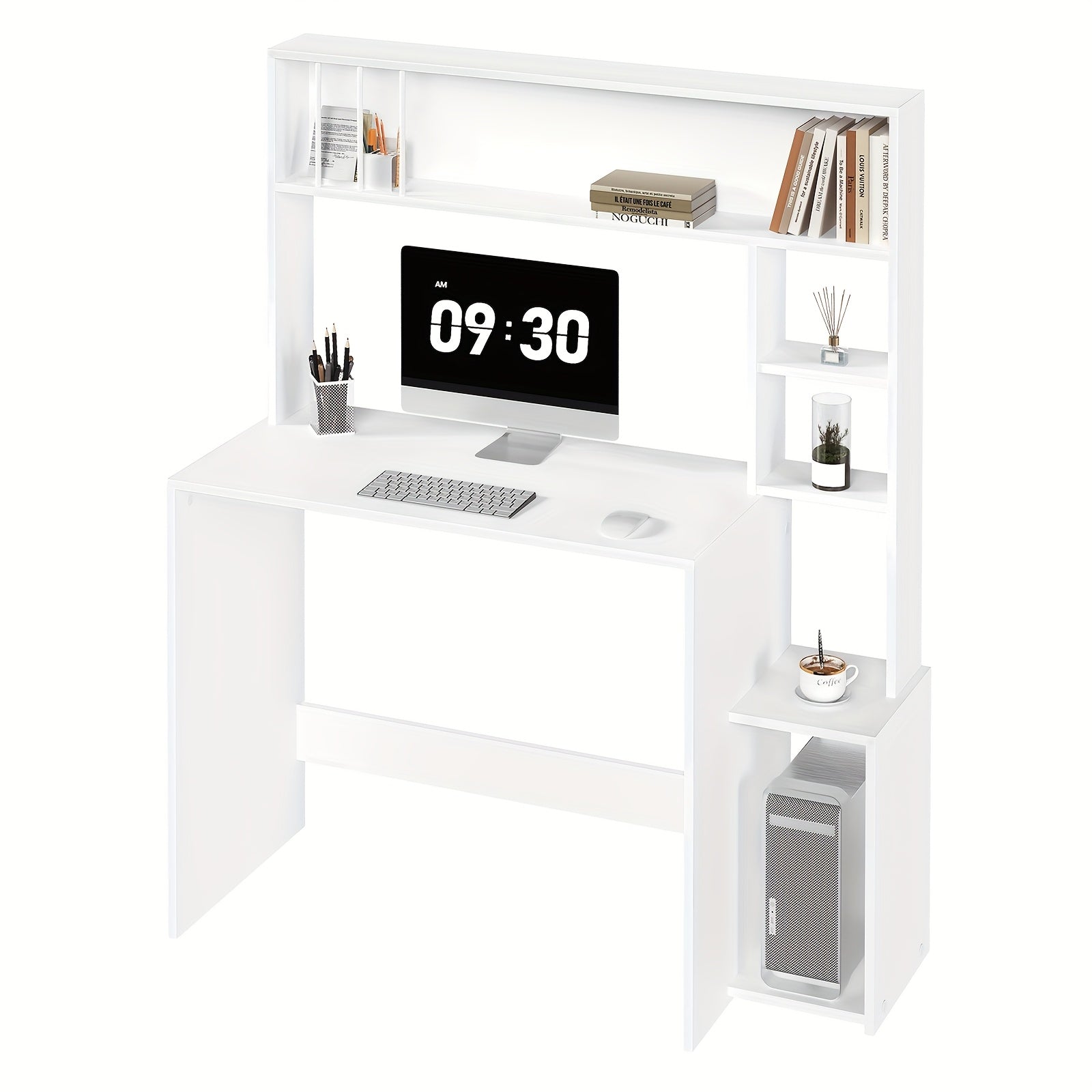 Schreibtisch, 113,5x139x45 cm für Arbeitszimmer und Homeoffice – Detailansicht 9