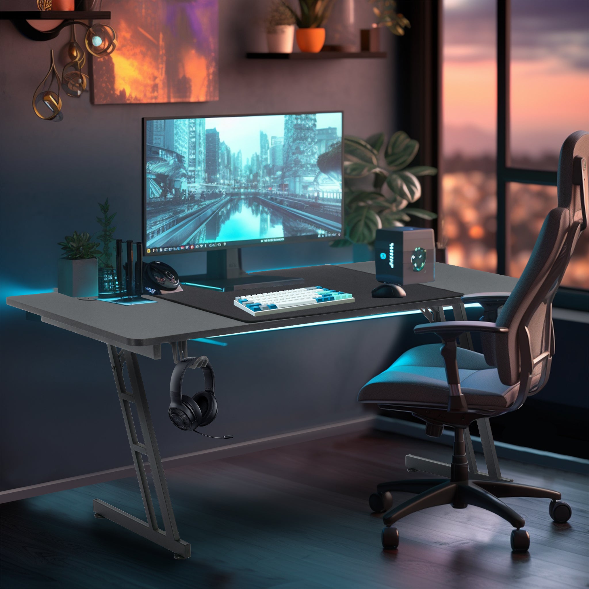 Schreibtisch, 120cm für Arbeitszimmer und Homeoffice – Detailansicht 10