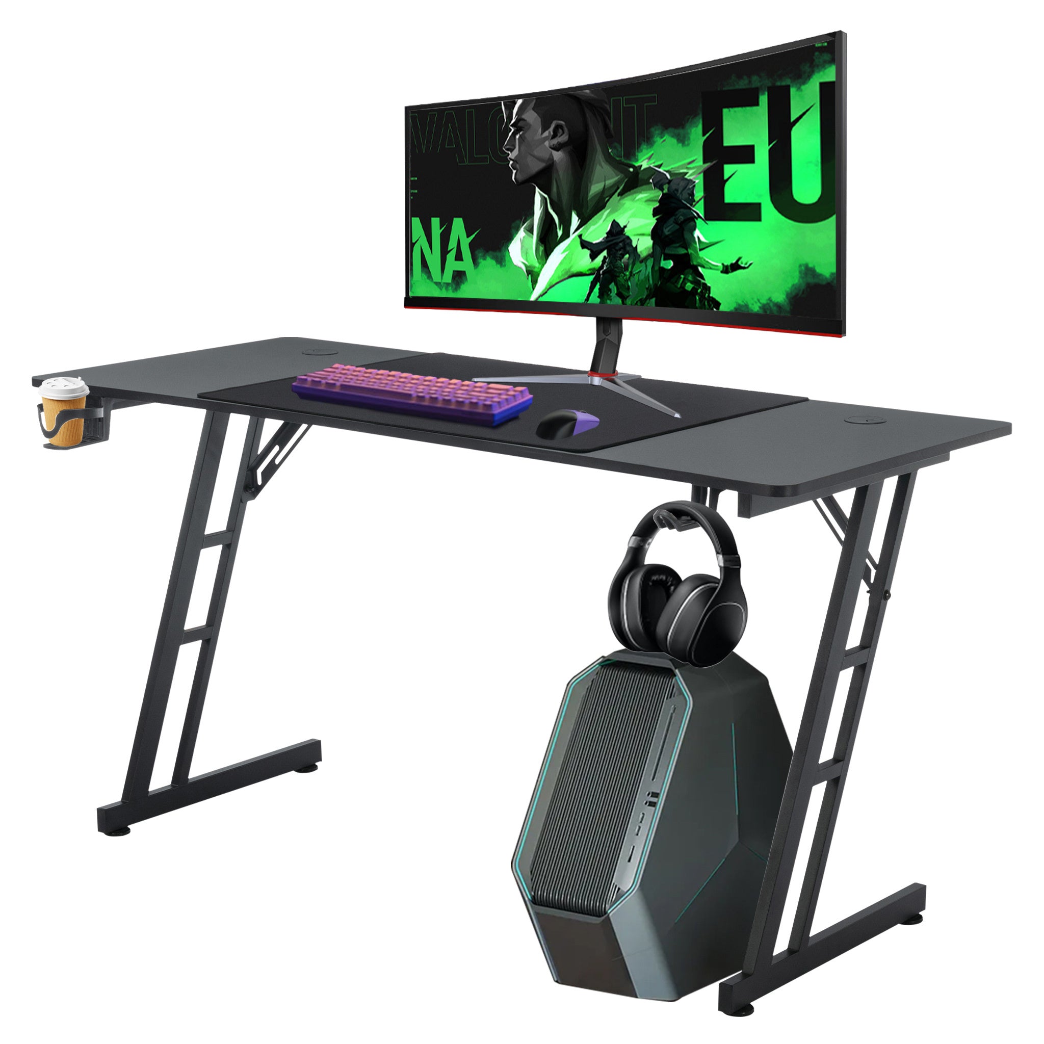 Schreibtisch, 120cm für Arbeitszimmer und Homeoffice – Detailansicht 19