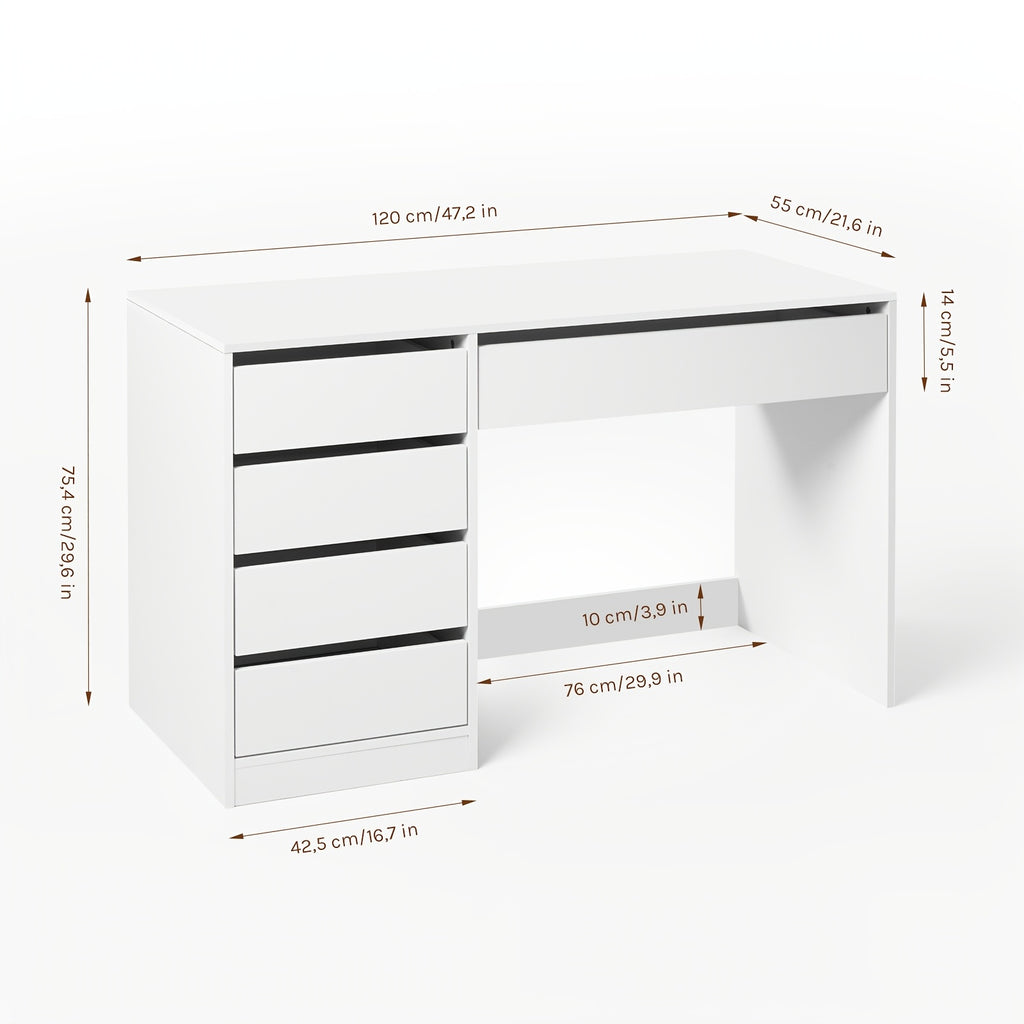 Schreibtisch, 1pc für Arbeitszimmer – Detailansicht 3