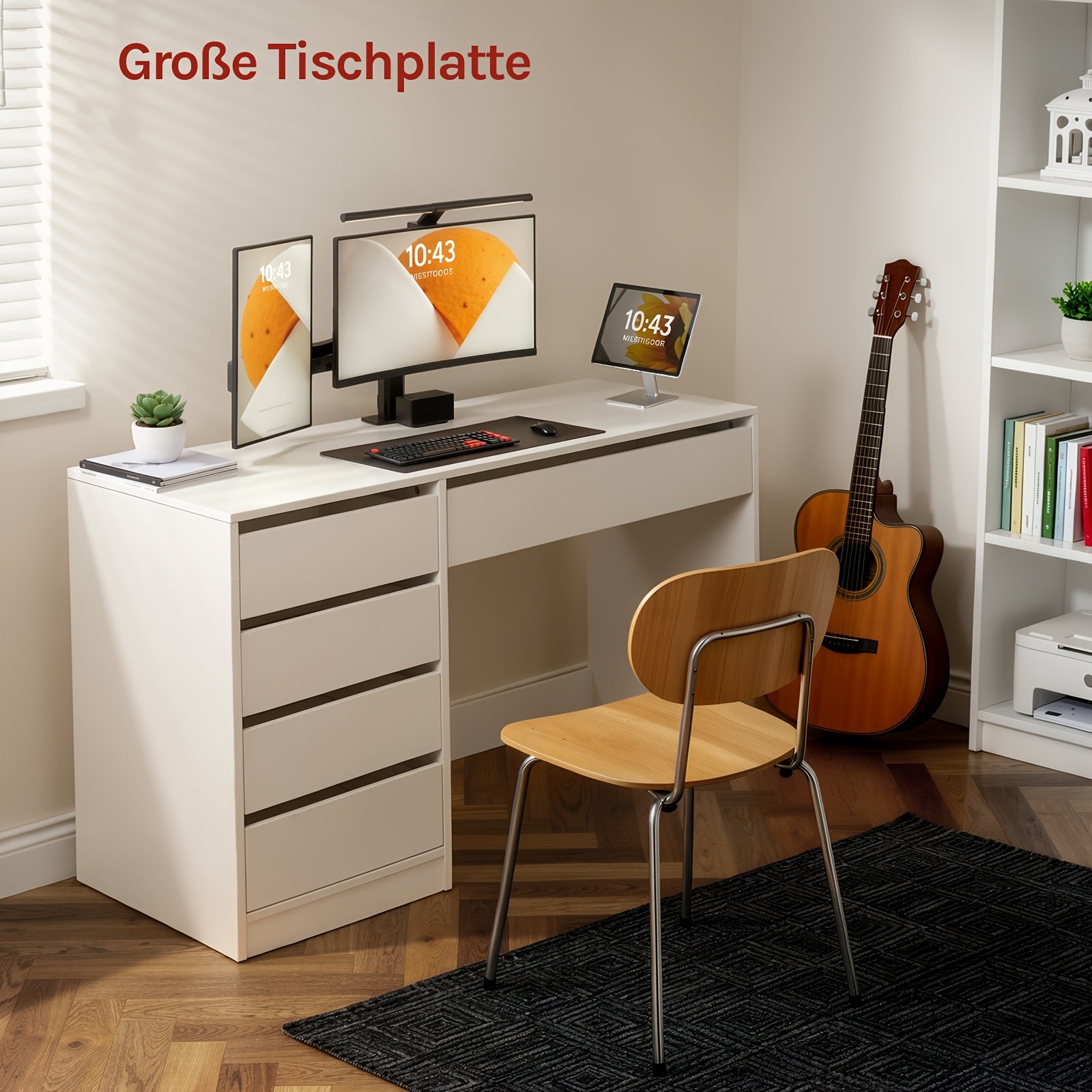 Schreibtisch, 1pc für Arbeitszimmer – Detailansicht 5