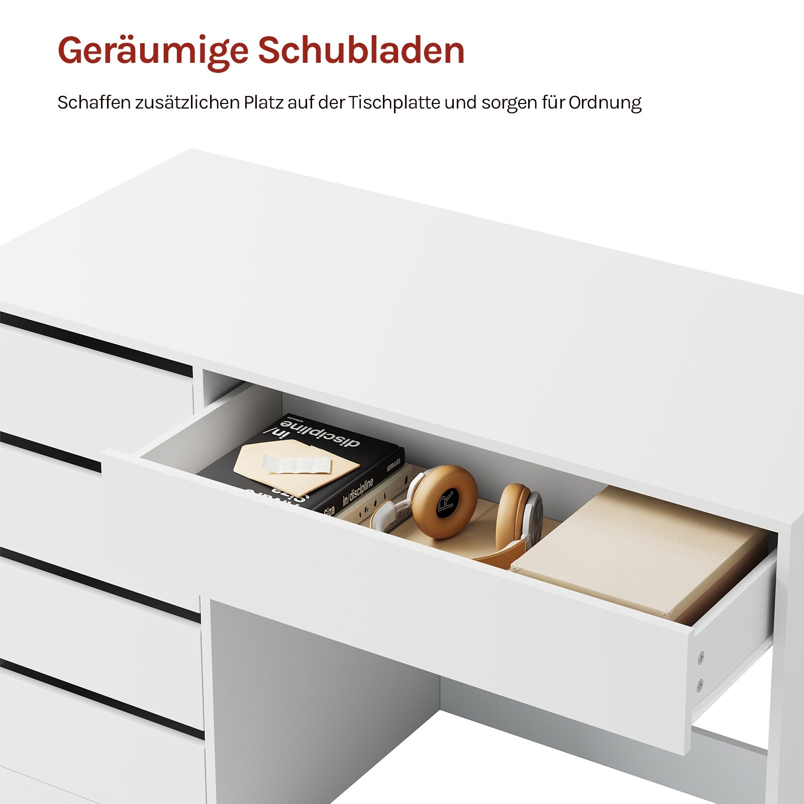 Schreibtisch, 1pc für Arbeitszimmer – Detailansicht 7