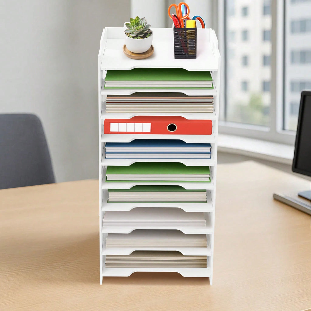 Schreibtisch, 5-stöckig für Arbeitszimmer und Homeoffice – Detailansicht 15