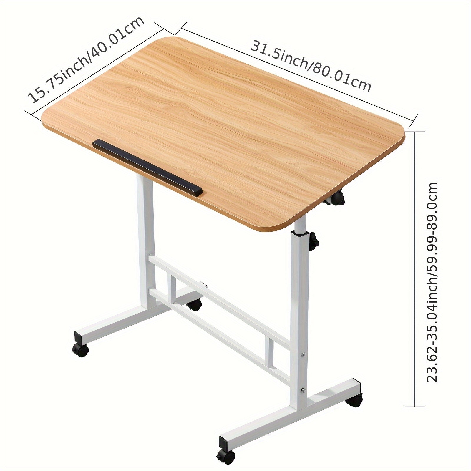 Schreibtisch, 88,9 cm für Arbeitszimmer und Homeoffice – Detailansicht 2