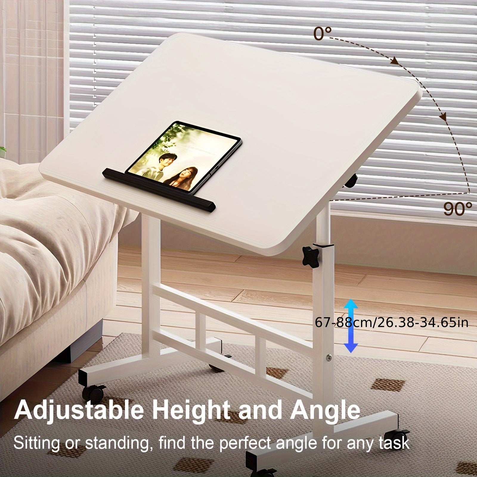 Schreibtisch, 88,9 cm für Arbeitszimmer und Homeoffice – Detailansicht 4