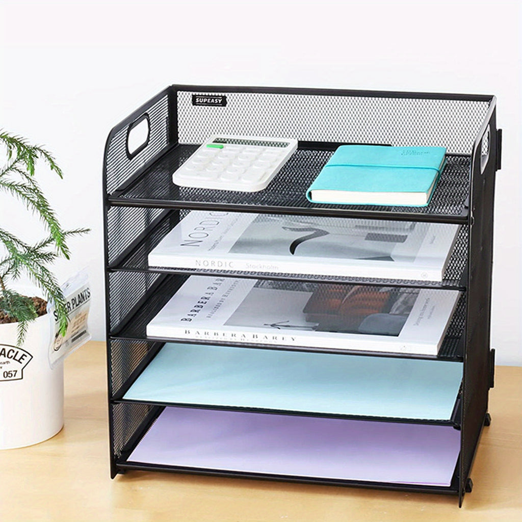 Schreibtisch, A4-Datei-Desktop-Datei-Organizer für Home Office für Arbeitszimmer – Hauptansicht