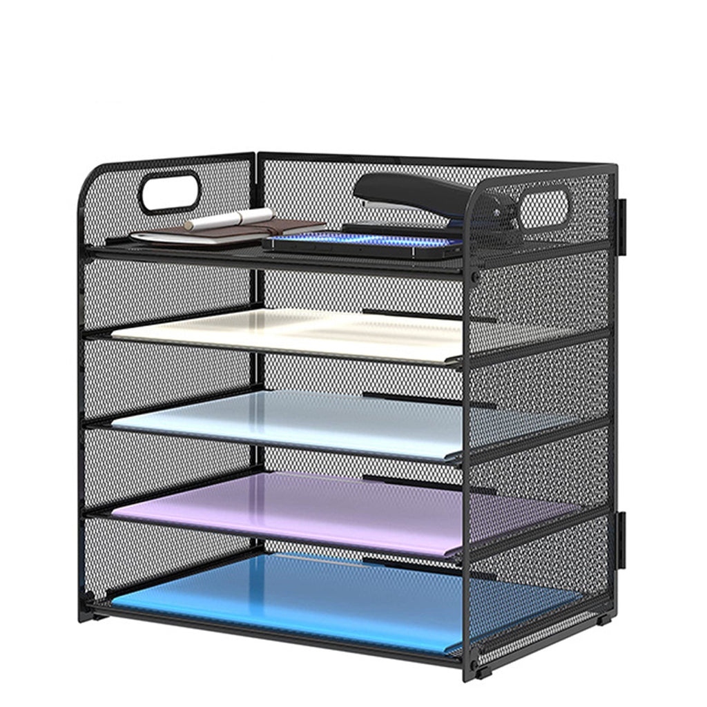 Schreibtisch, A4-Datei-Desktop-Datei-Organizer für Home Office für Arbeitszimmer – Detailansicht 7