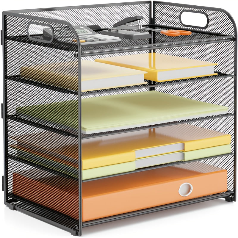 Schreibtisch, A4-Datei-Desktop-Datei-Organizer für Home Office für Arbeitszimmer – Detailansicht 11