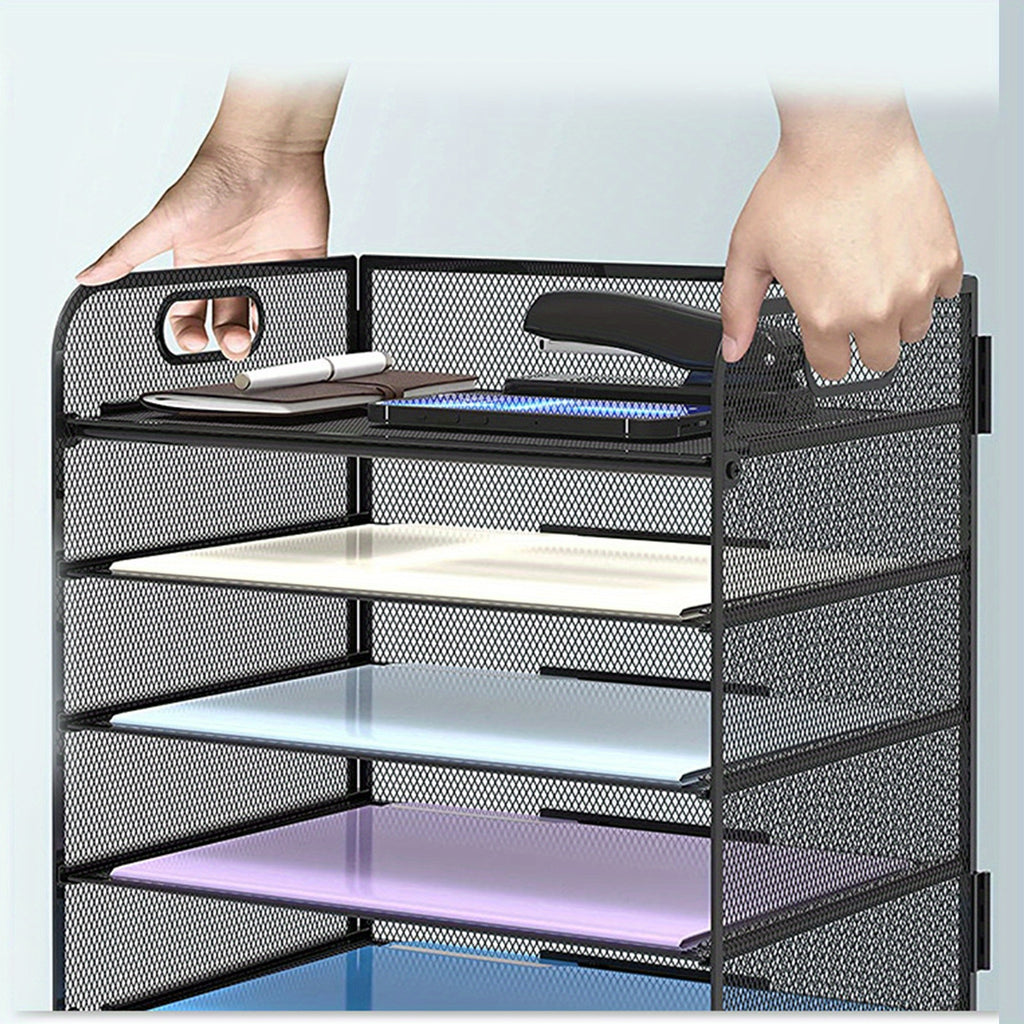 Schreibtisch, A4-Datei-Desktop-Datei-Organizer für Home Office für Arbeitszimmer – Detailansicht 15