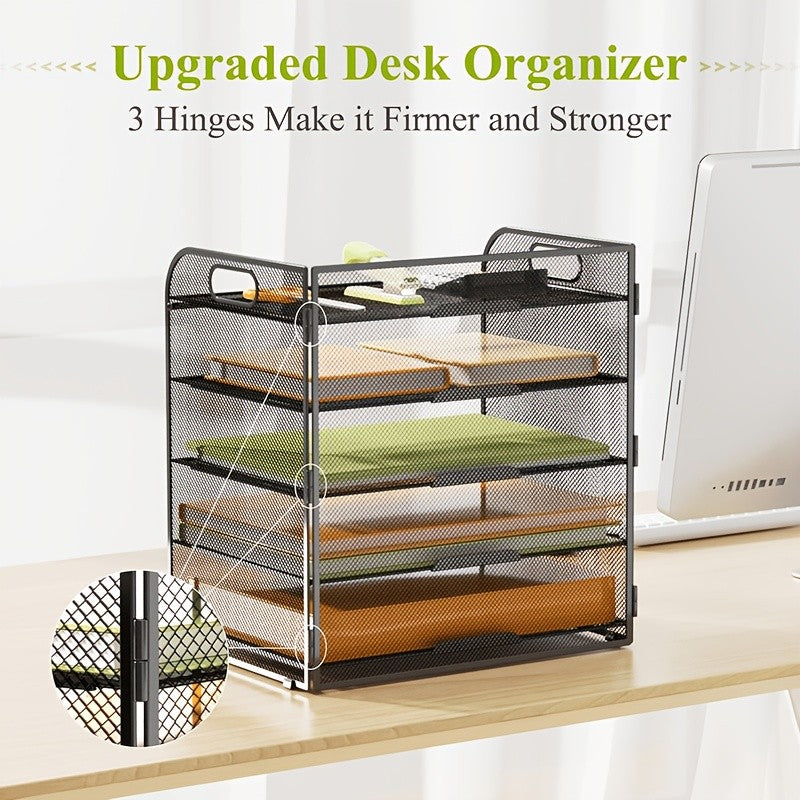 Schreibtisch, A4-Datei-Desktop-Datei-Organizer für Home Office für Arbeitszimmer – Detailansicht 16