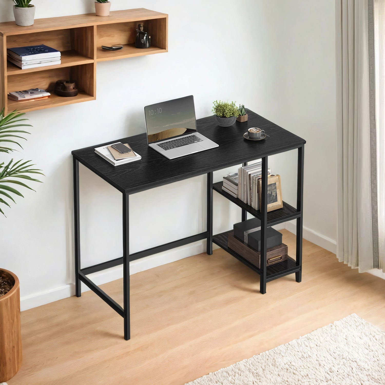 Schreibtisch, Ahornweiß für Arbeitszimmer und Homeoffice – Detailansicht 15