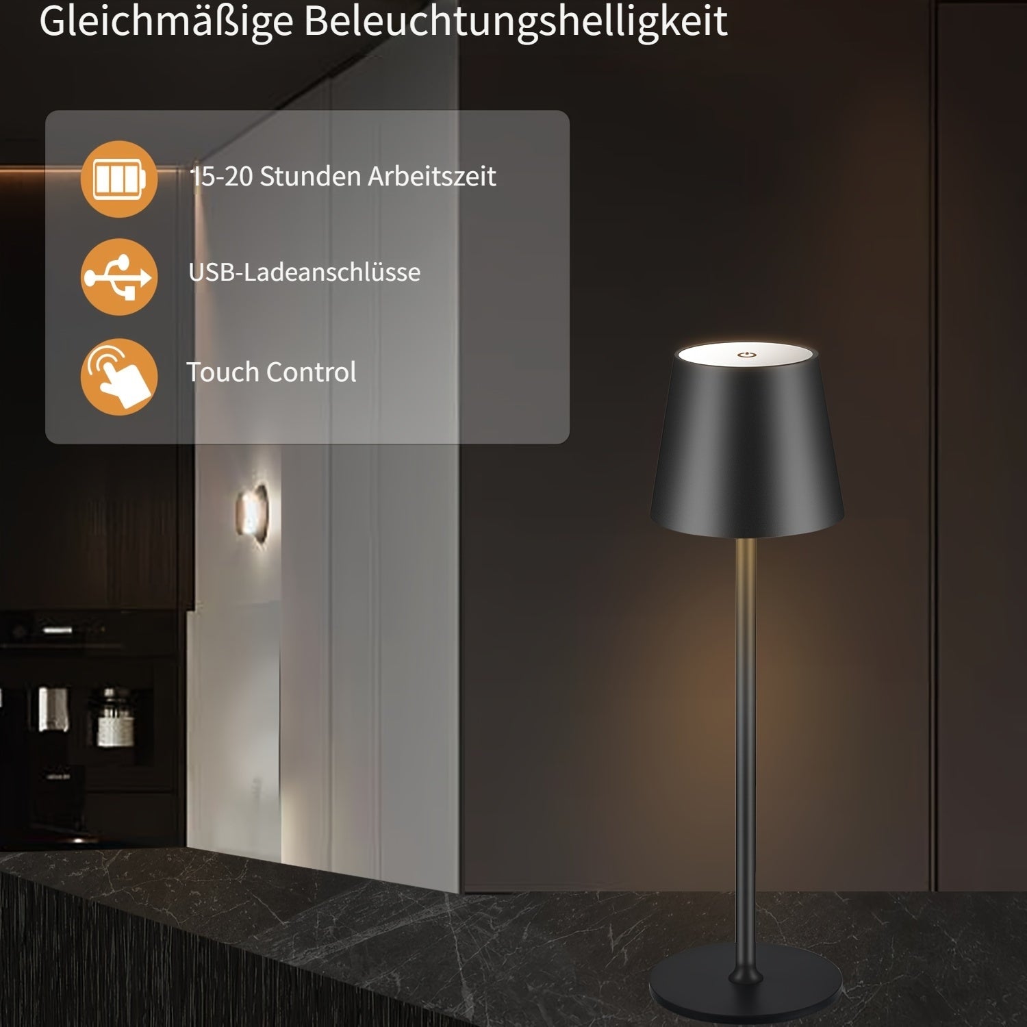 Schreibtisch, LED-Beleuchtung für Homeoffice und Arbeitszimmer – Detailansicht 10