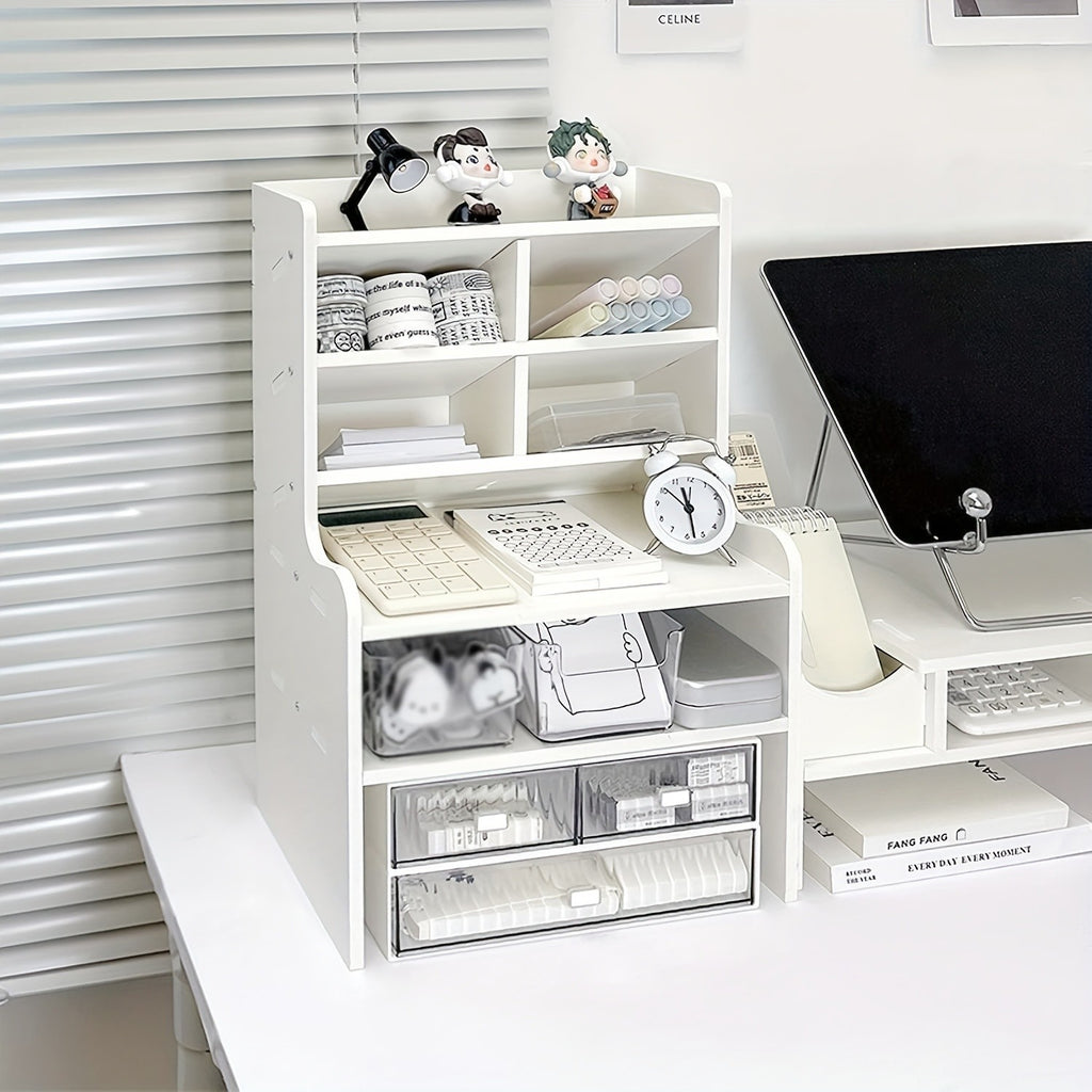 Schreibtisch, Regal für Arbeitszimmer und Homeoffice – Detailansicht 6
