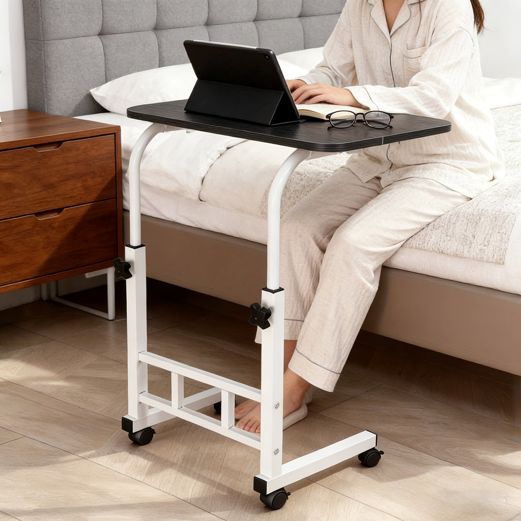 Schreibtisch, Rolltisch mit Rollen Höhenverstellbar für Arbeitszimmer – Detailansicht 9