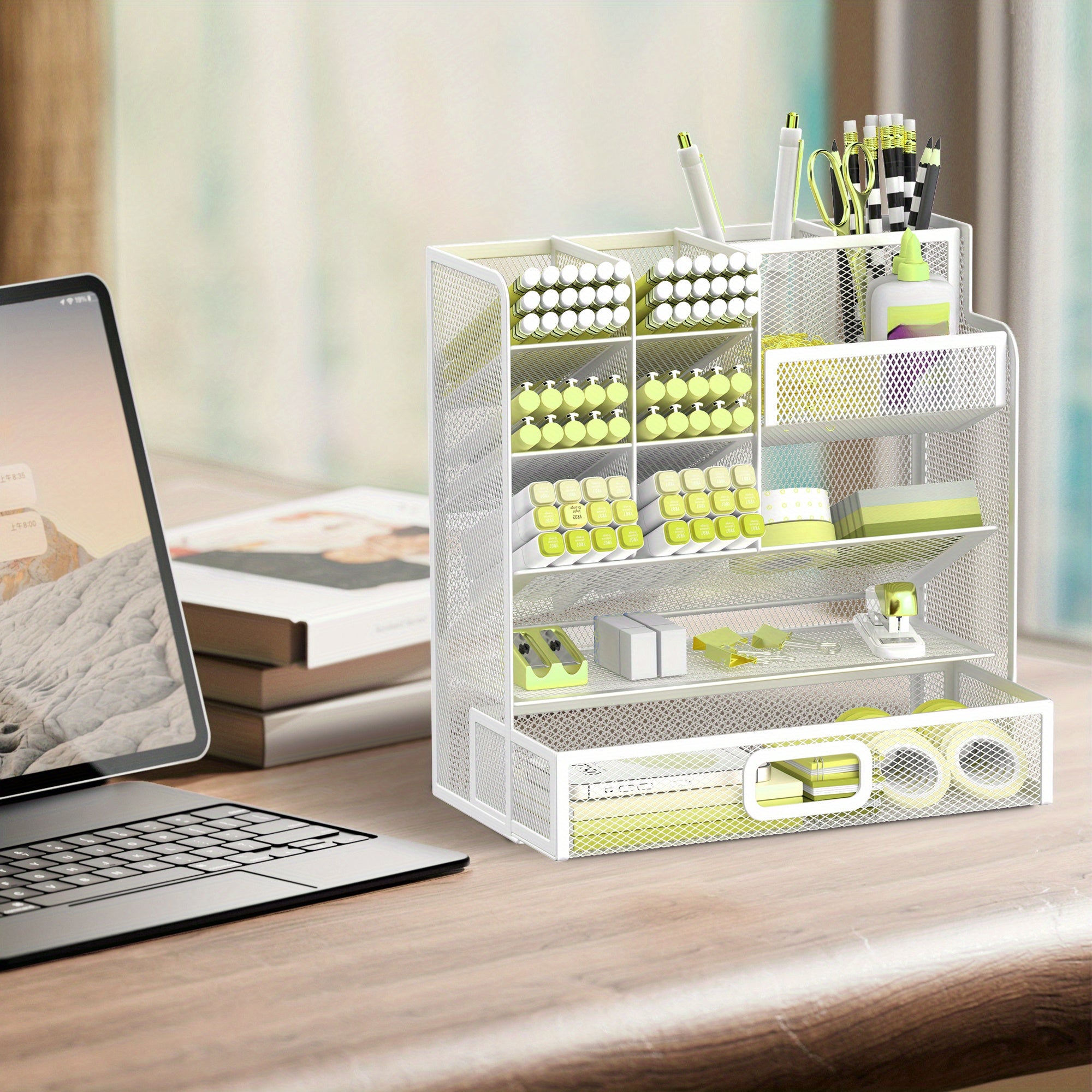 Schreibtisch, Rosa für Homeoffice und Arbeitszimmer – Detailansicht 8