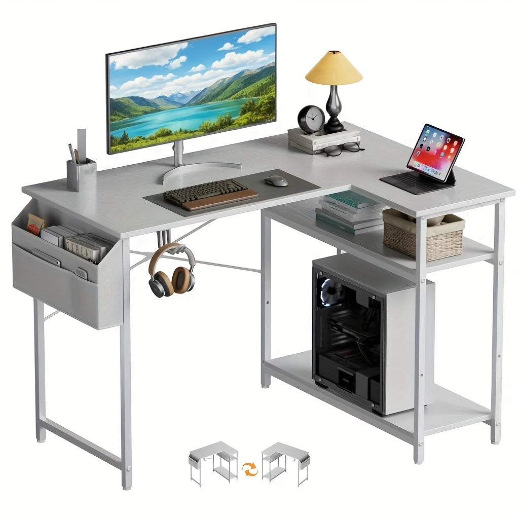 Schreibtisch, Schwarz für Homeoffice und Studium – Detailansicht 4