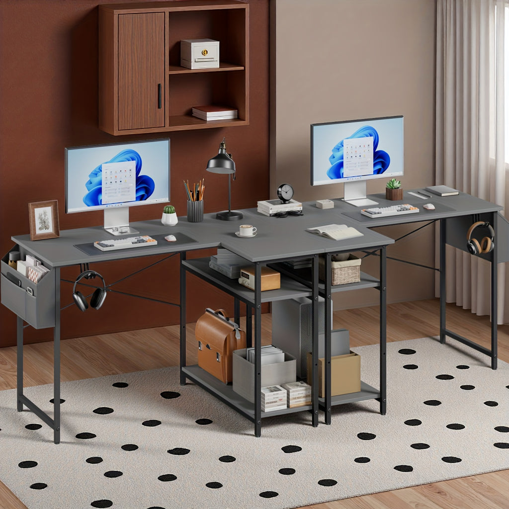 Schreibtisch, Tigerhautfarbe für Homeoffice – Detailansicht 9
