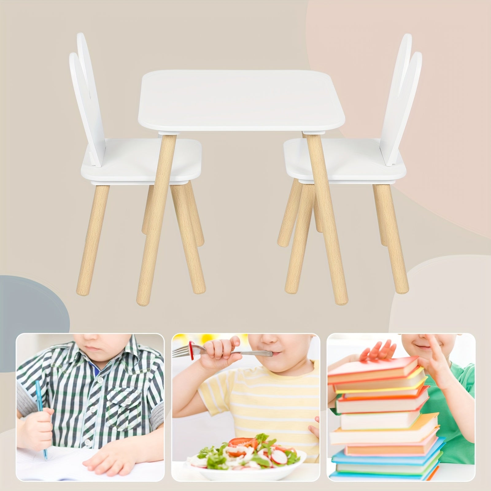 Schreibtisch, Weiß für Arbeitszimmer – Detailansicht 12