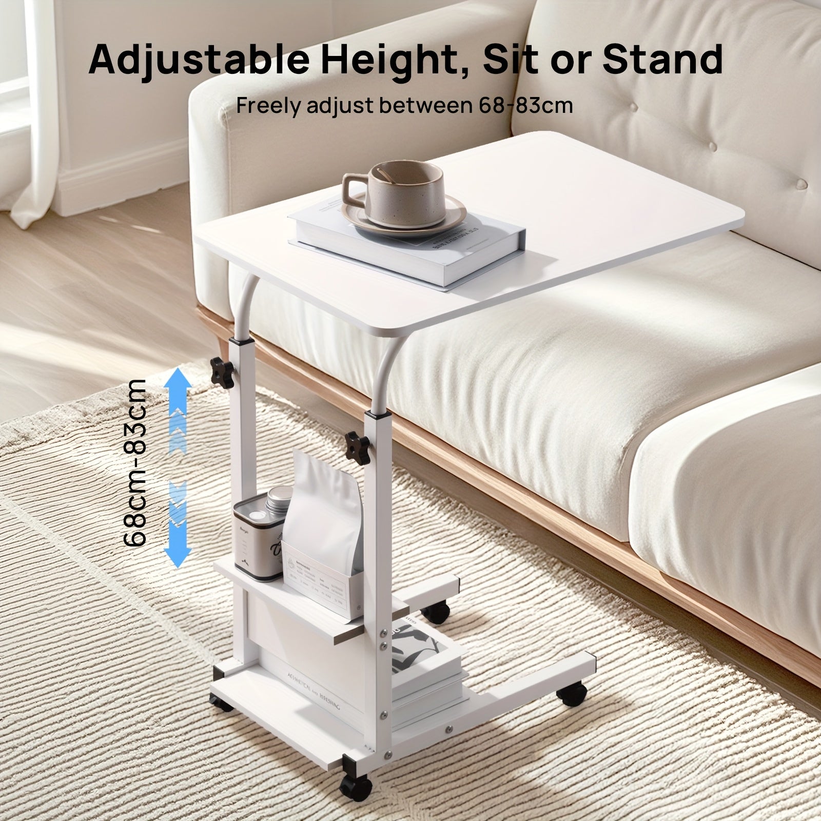 Schreibtisch, Weiß für Homeoffice – Detailansicht 3