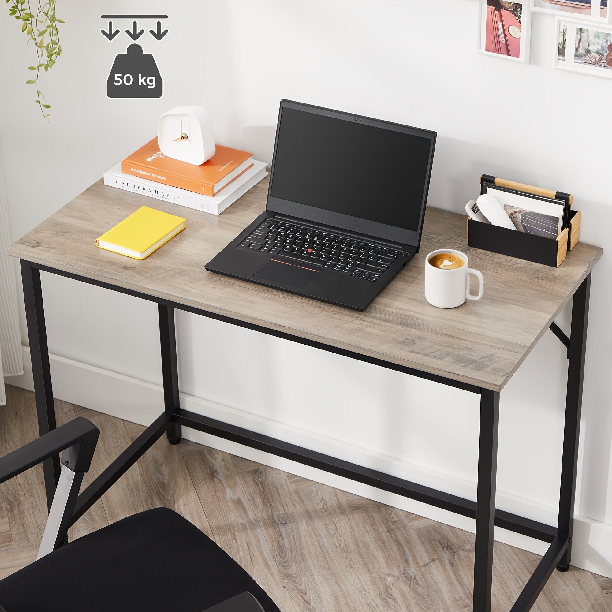 Schreibtische, Heidegrau für Schlafzimmer und Bett – Hauptansicht