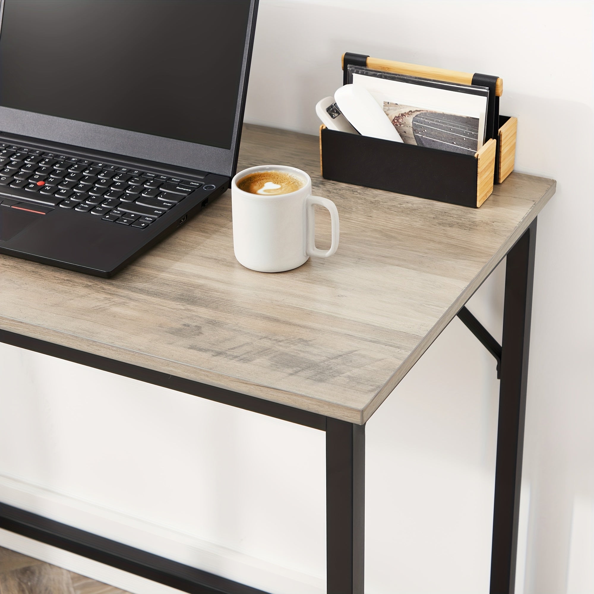 Schreibtische, Heidegrau für Schlafzimmer und Bett – Detailansicht 4