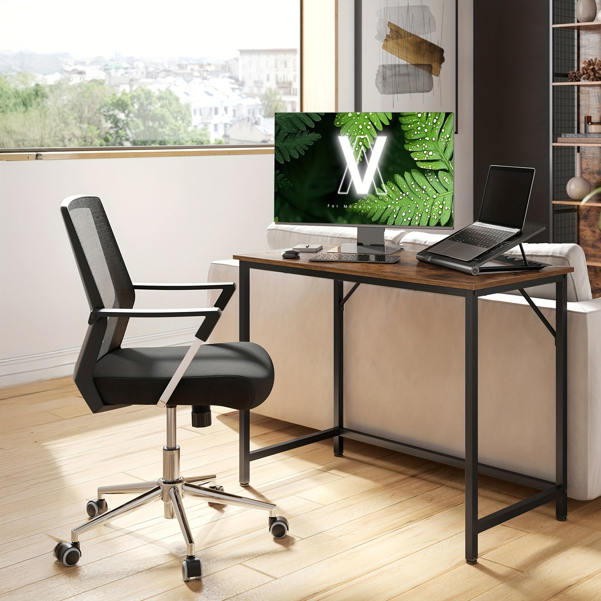 Schreibtische, Heidegrau für Schlafzimmer und Bett – Detailansicht 9