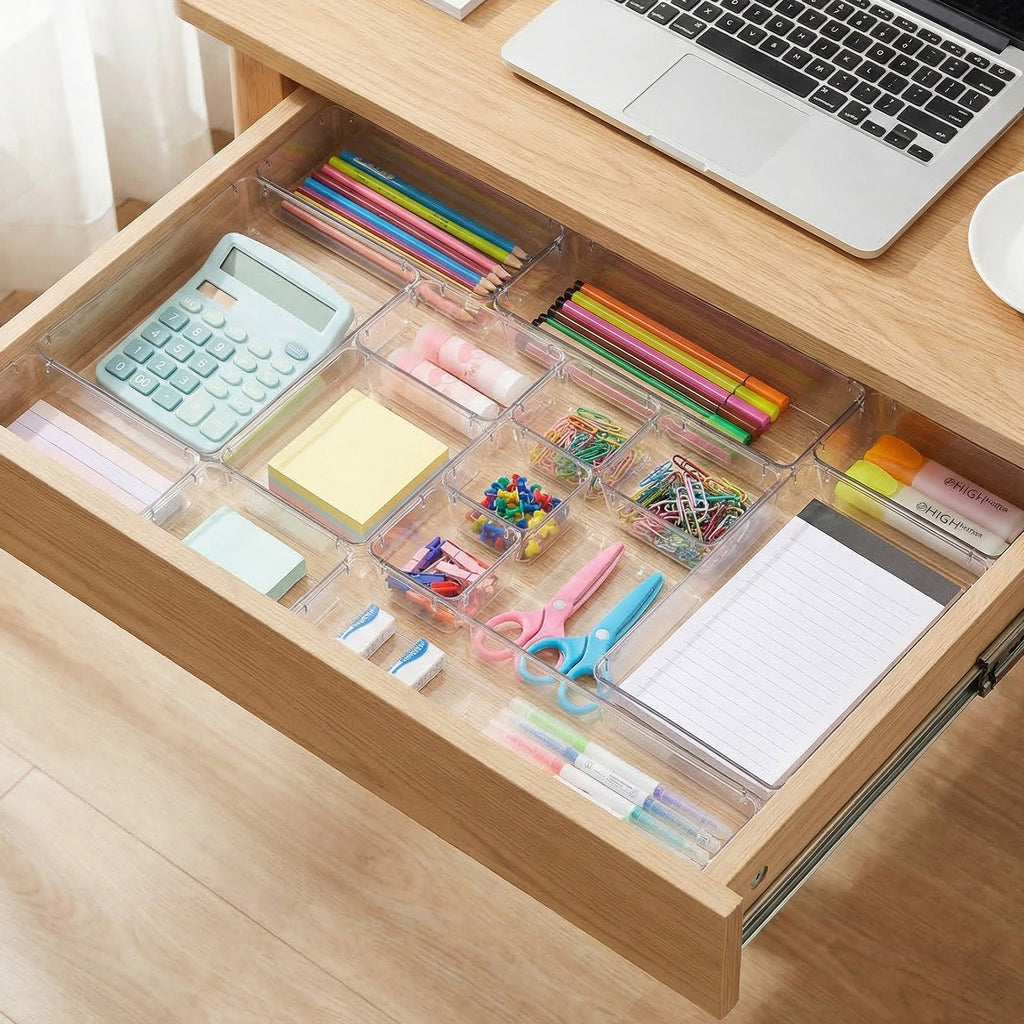 Schubladen-Organizer, Kunststoff für Arbeitszimmer und Homeoffice – Detailansicht 2
