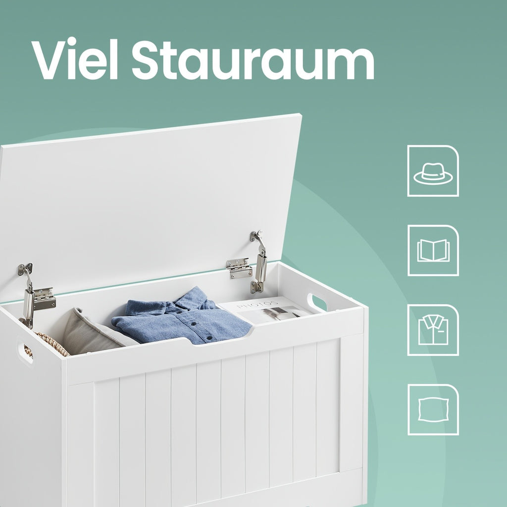 Schuhbank mit Stauraum, Braun für Eingangsbereich und Zuhause – Detailansicht 6