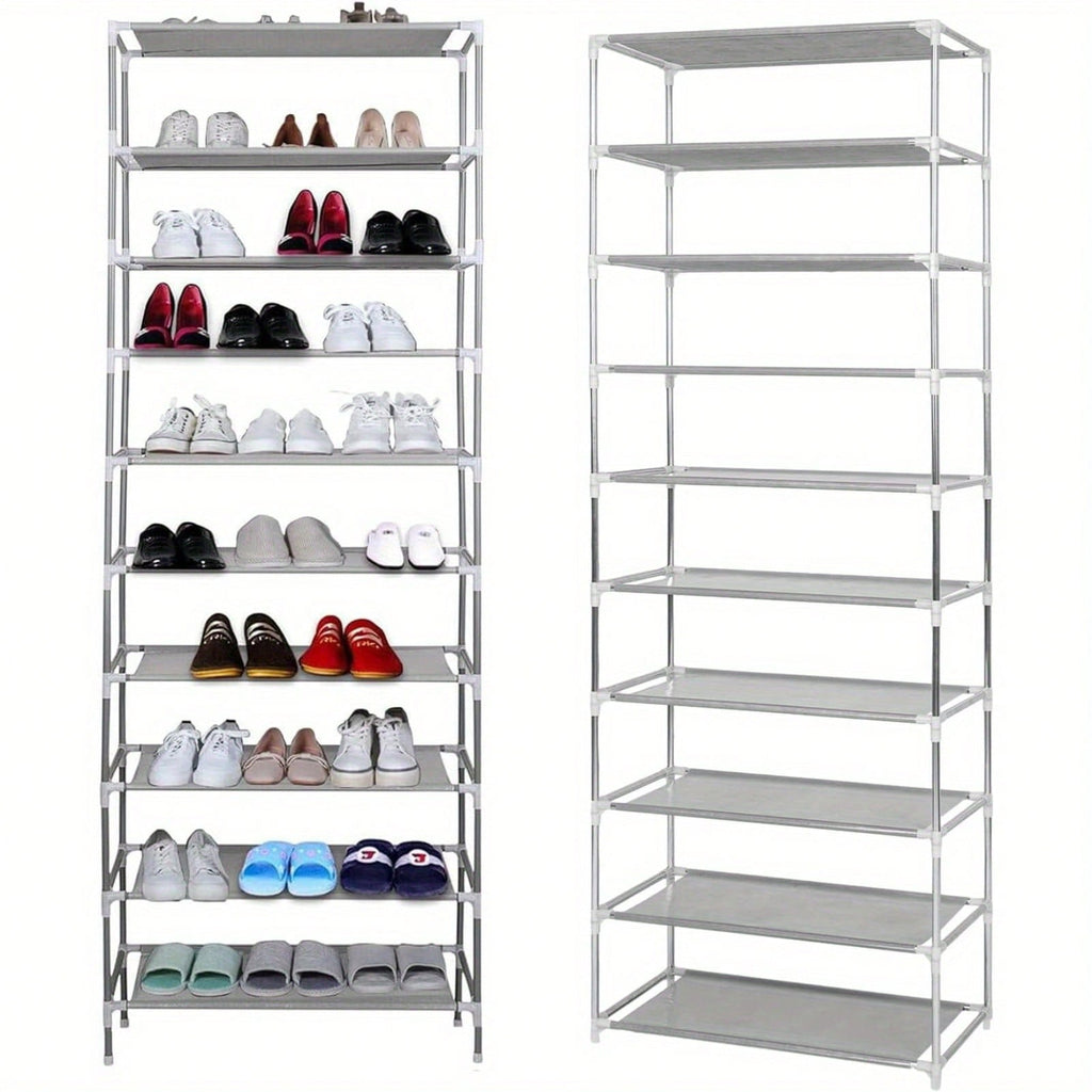Schuhregal, Grau für Schlafzimmer und Bett – Detailansicht 4