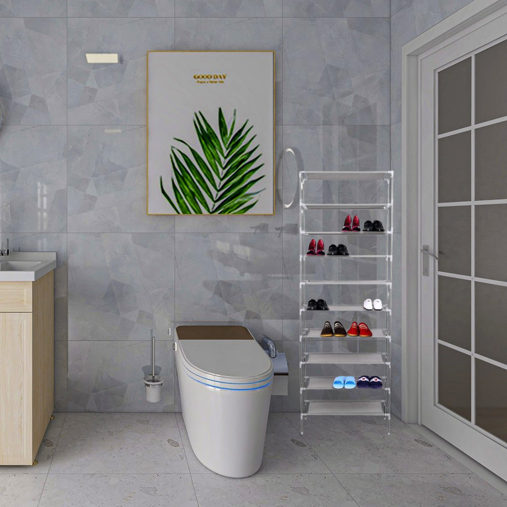 Schuhregal, Grau für Schlafzimmer und Bett – Detailansicht 7