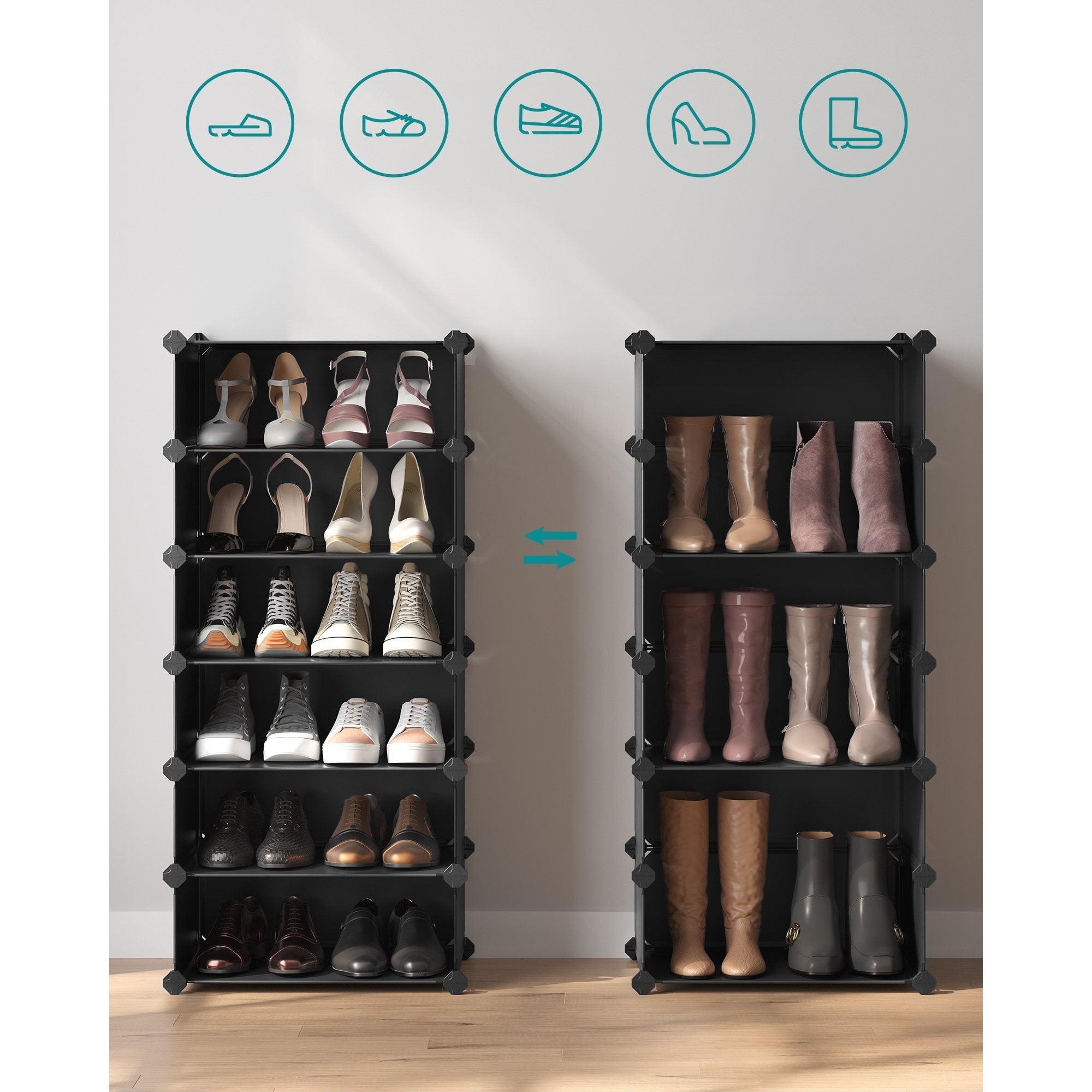 Schuhregal, Kunststoff für Alltag und Zuhause – Detailansicht 5
