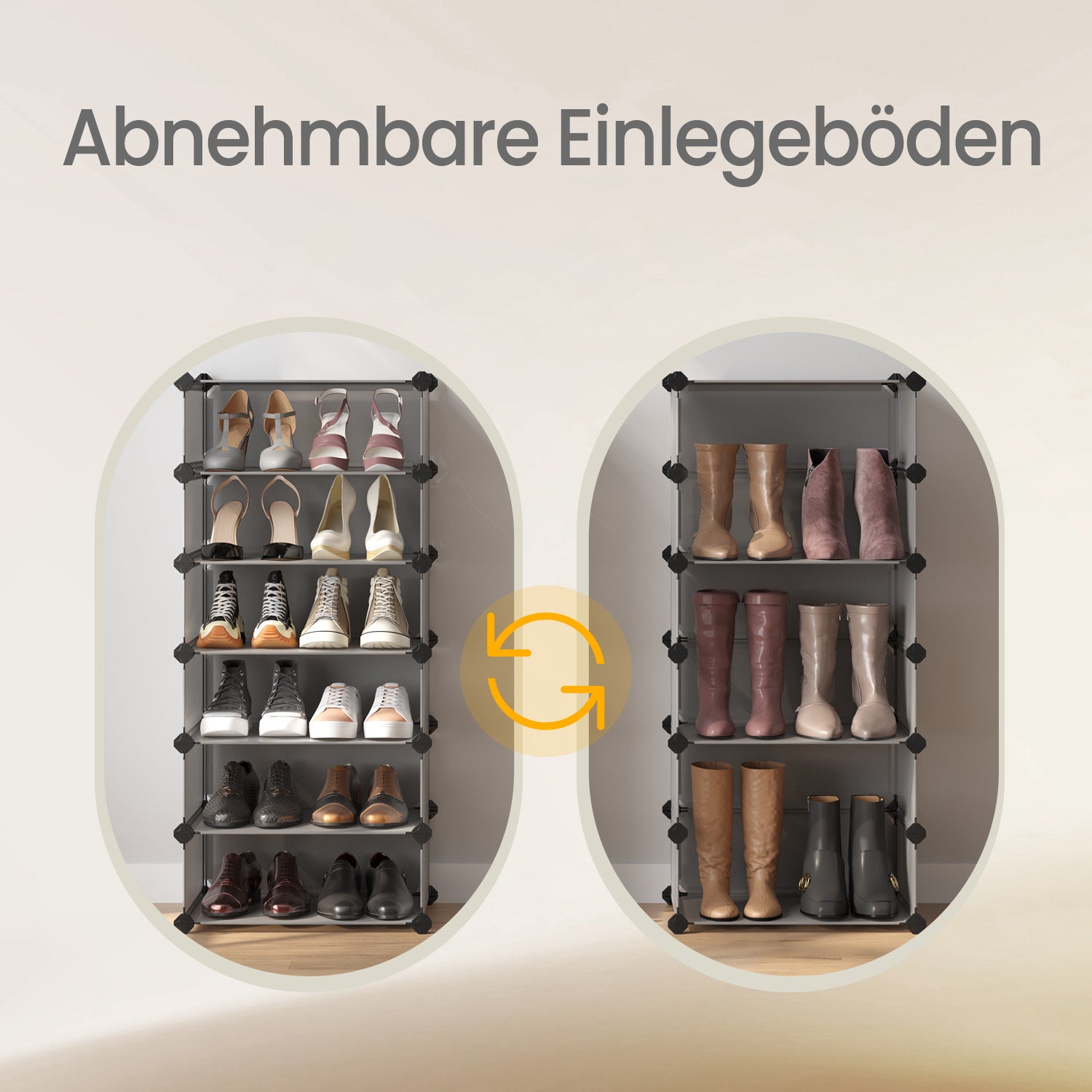 Schuhregal, Kunststoff für Alltag und Zuhause – Detailansicht 13